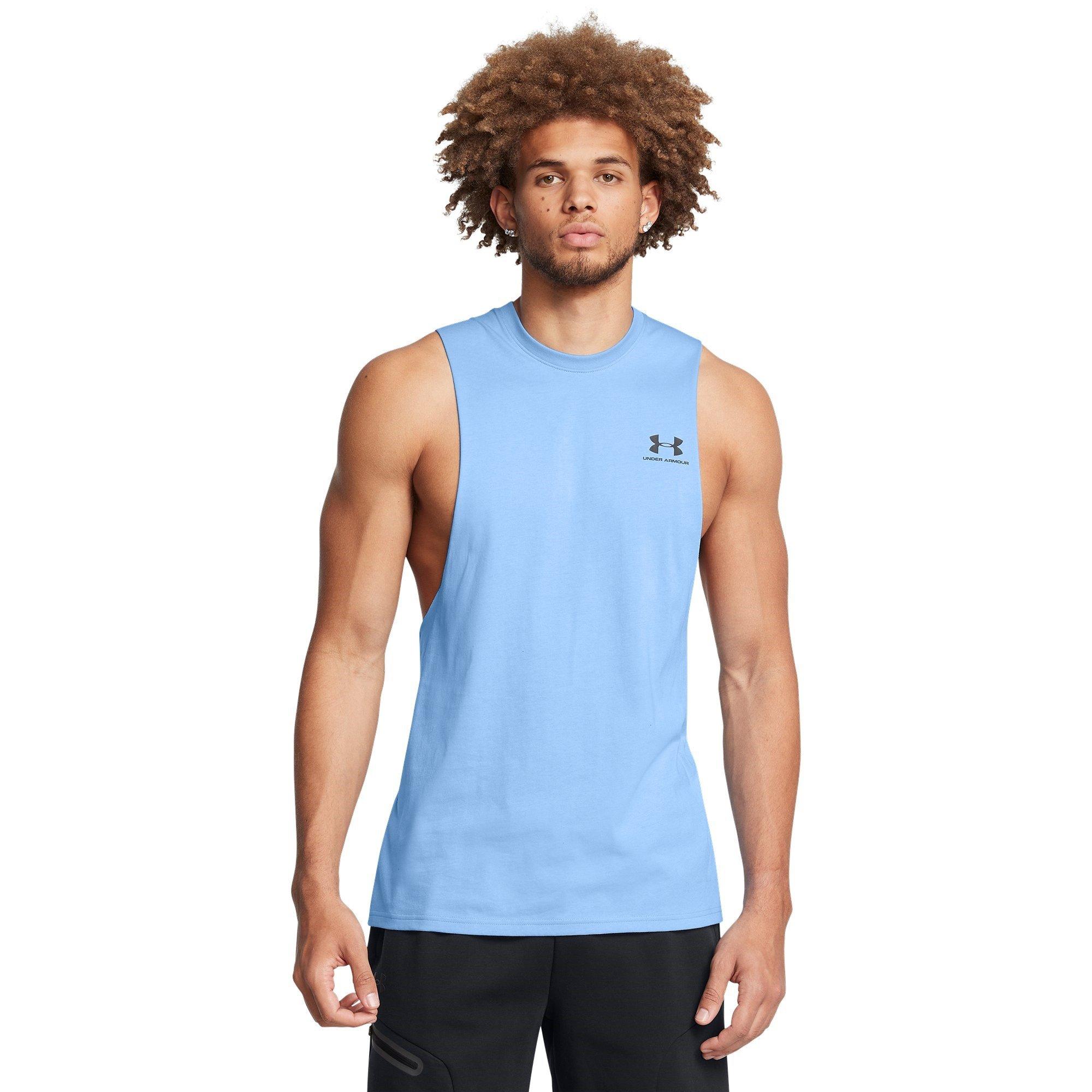 Horizon Blue - Under Armour - Left Chest Cut-Off Tank Men - 2