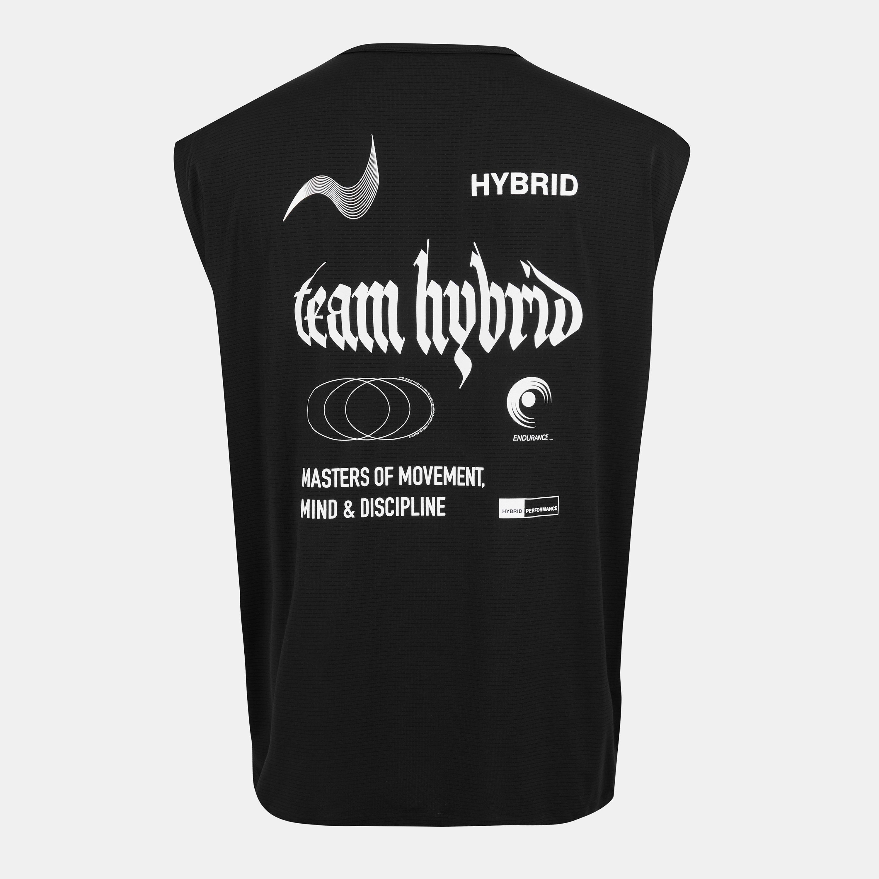 Black - Hybrid Performance - Men's Performance Gym Vest - 2