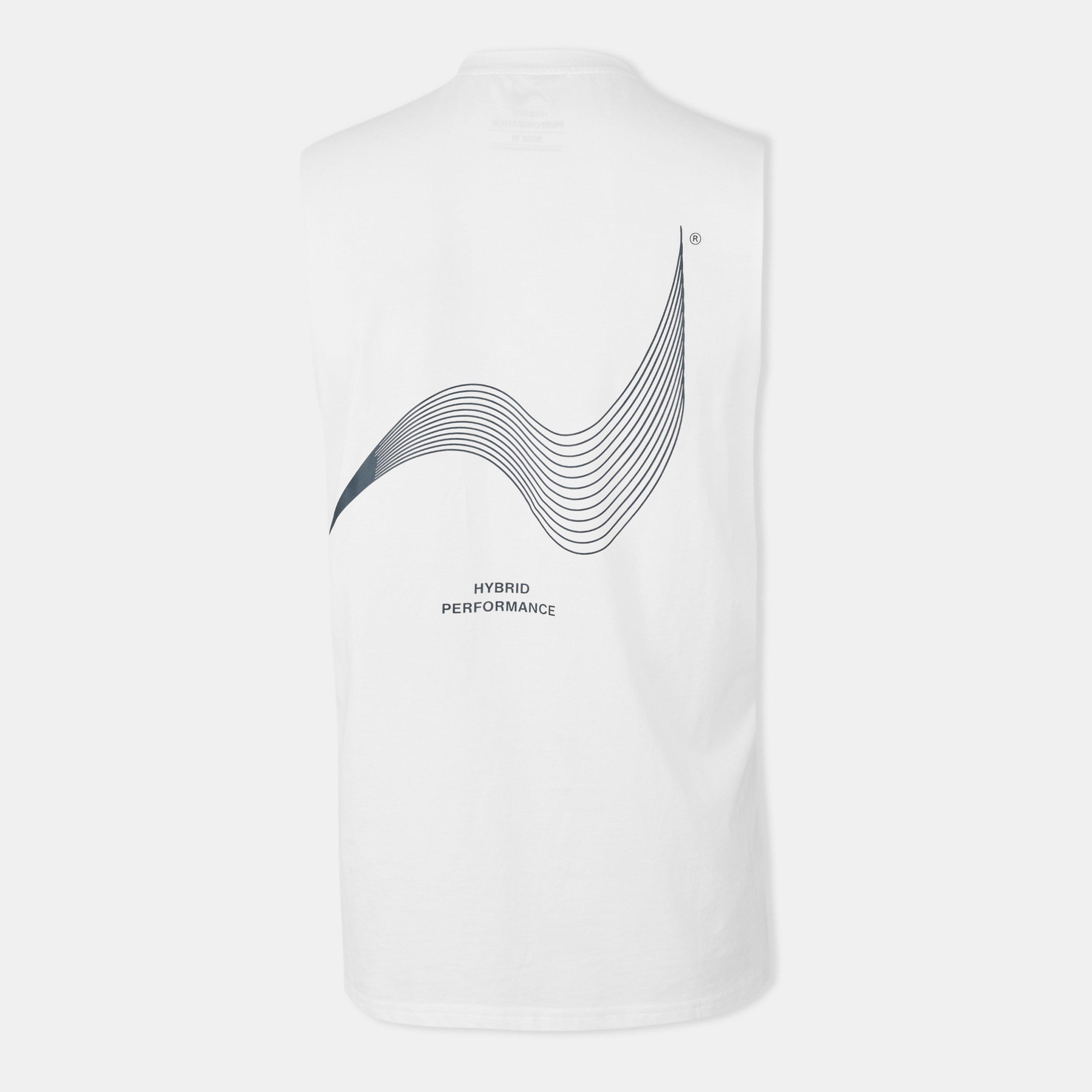 White - Hybrid Performance - Men's Performance Gym Vest - 2