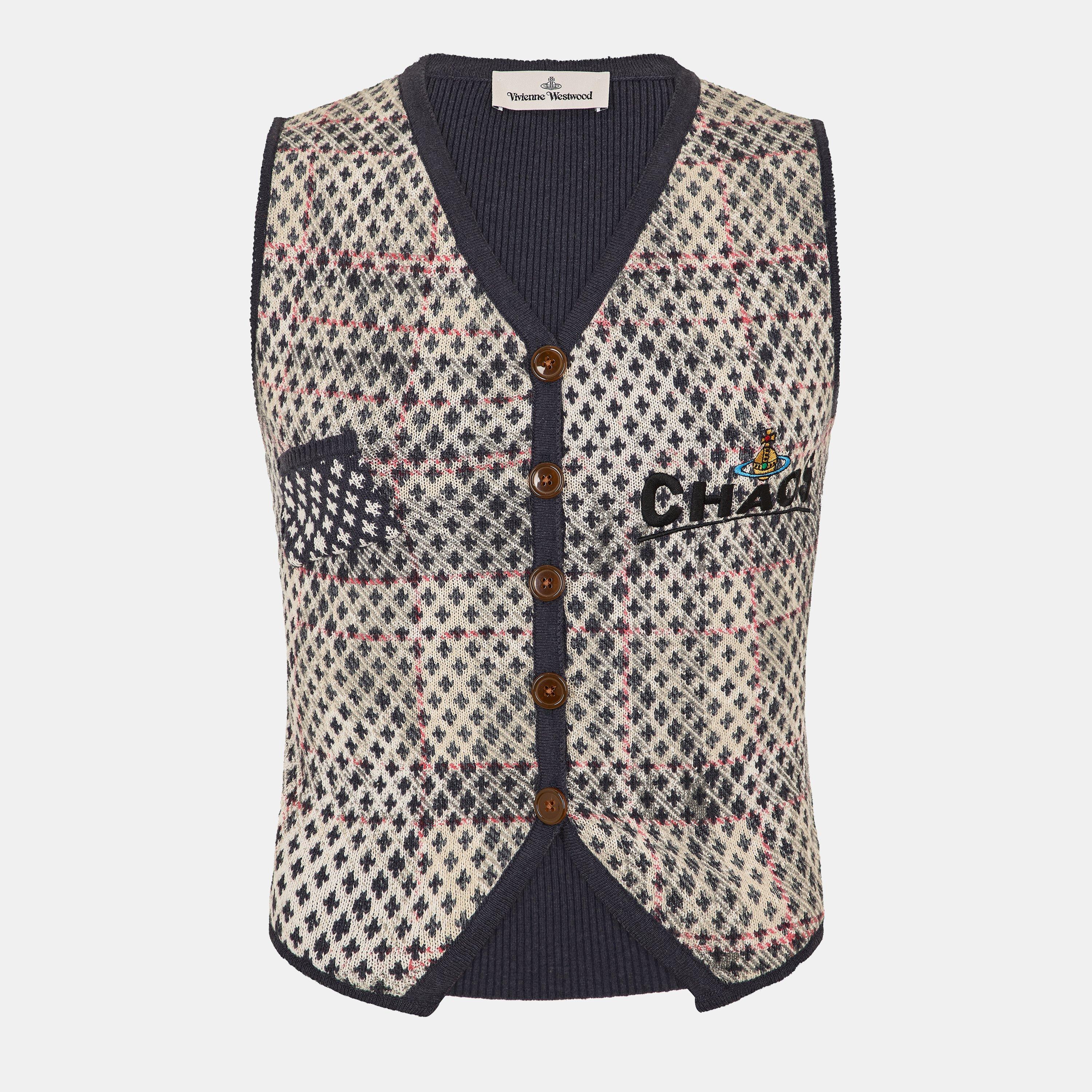 Vivienne Westwood Men's Viv Tartan Strappy Muscle Vest - Multi - L