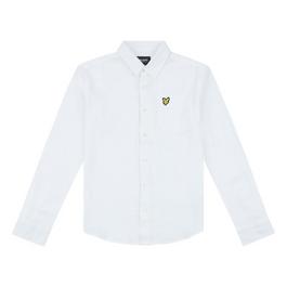 Lyle and Scott Linen Long Sleeve Shirt Juniors