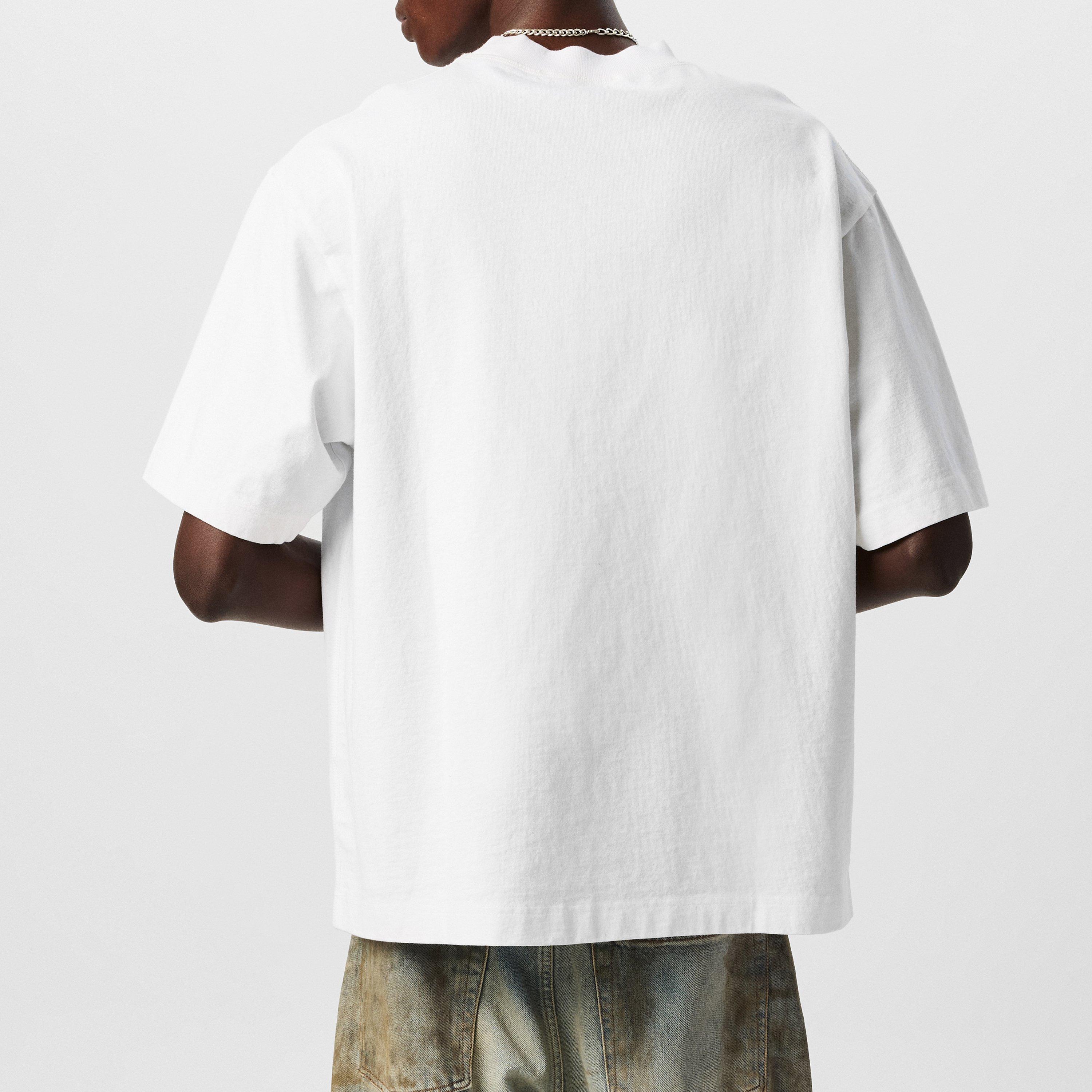 Optic White 183 - Acne Studios - Stamp Logo T Shirt - 4