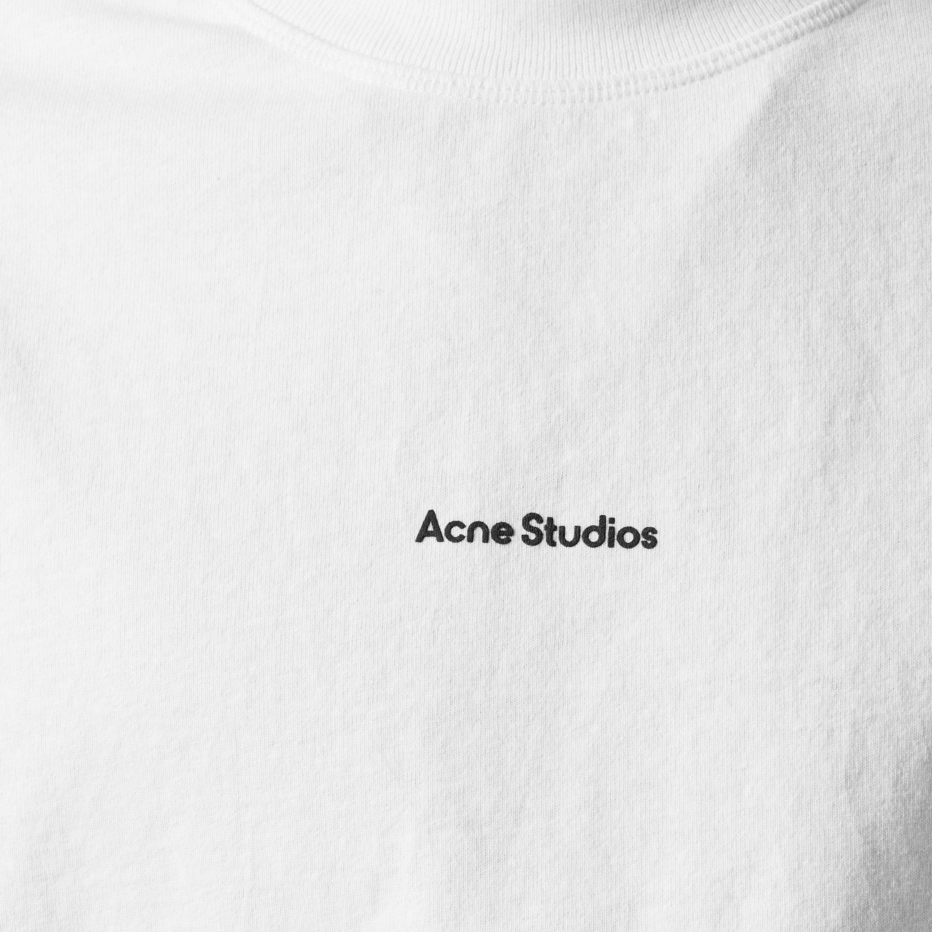 Optic White 183 - Acne Studios - Stamp Logo T Shirt - 5