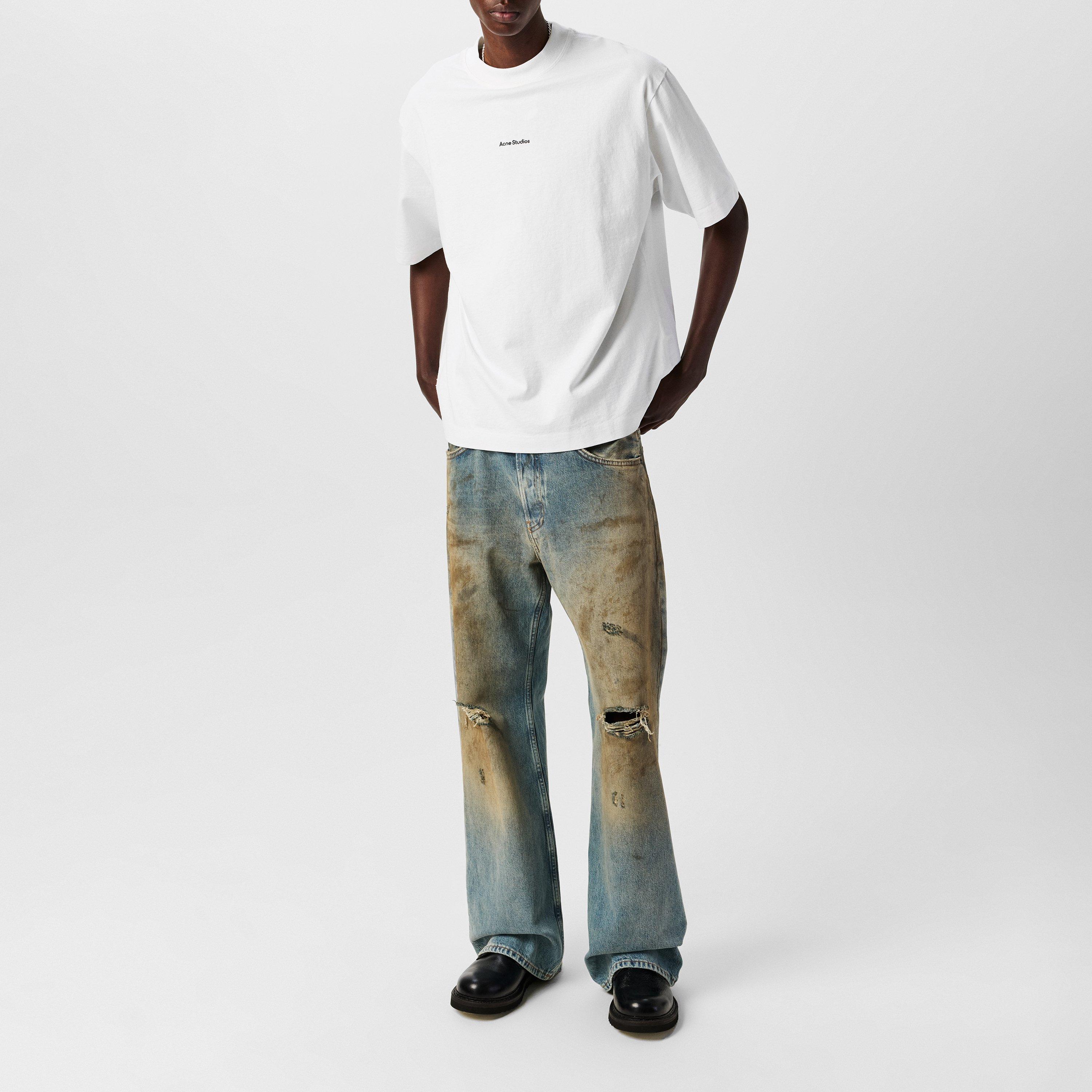 Optic White 183 - Acne Studios - Stamp Logo T Shirt - 6