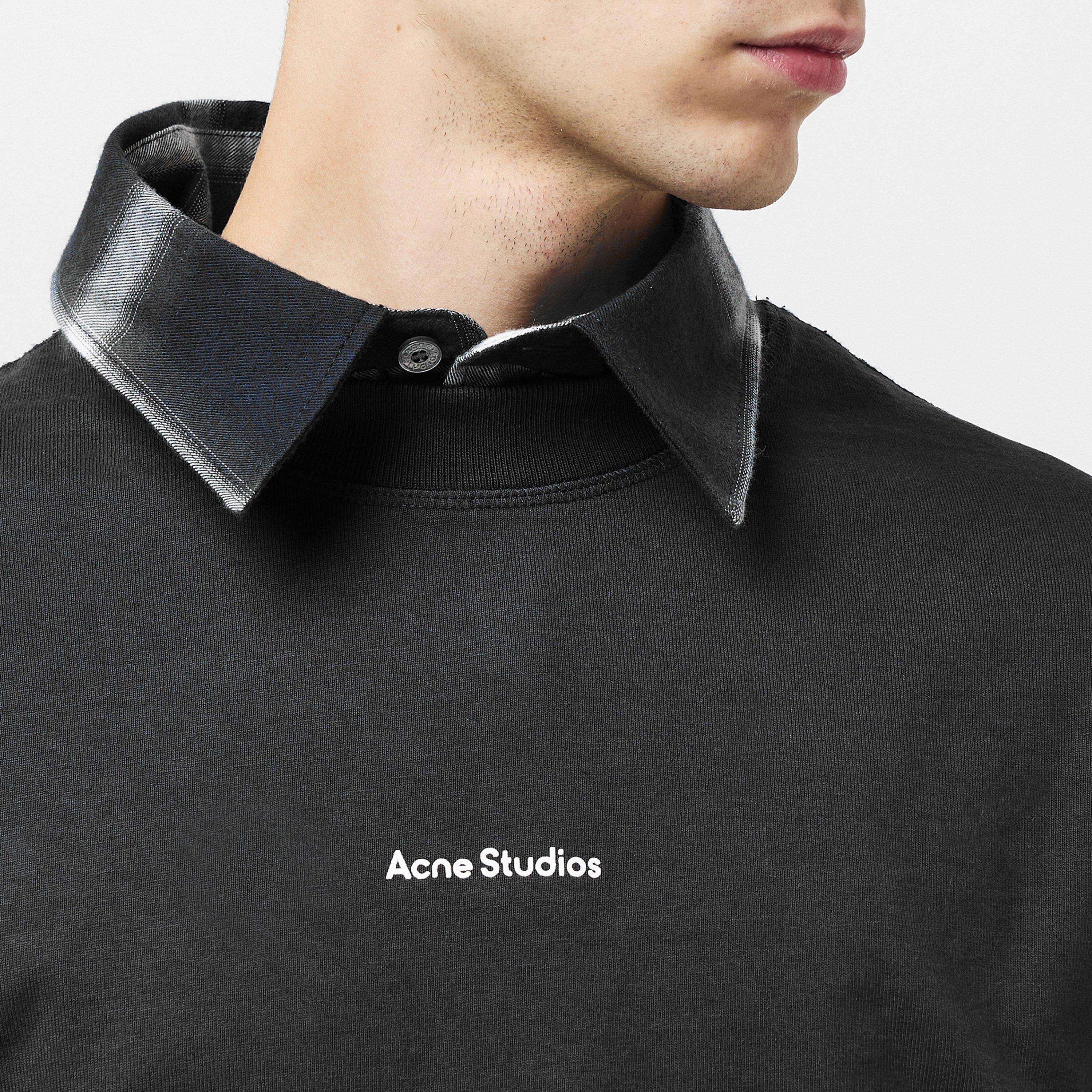 Black 900 - Acne Studios - Stamp Logo T Shirt - 5