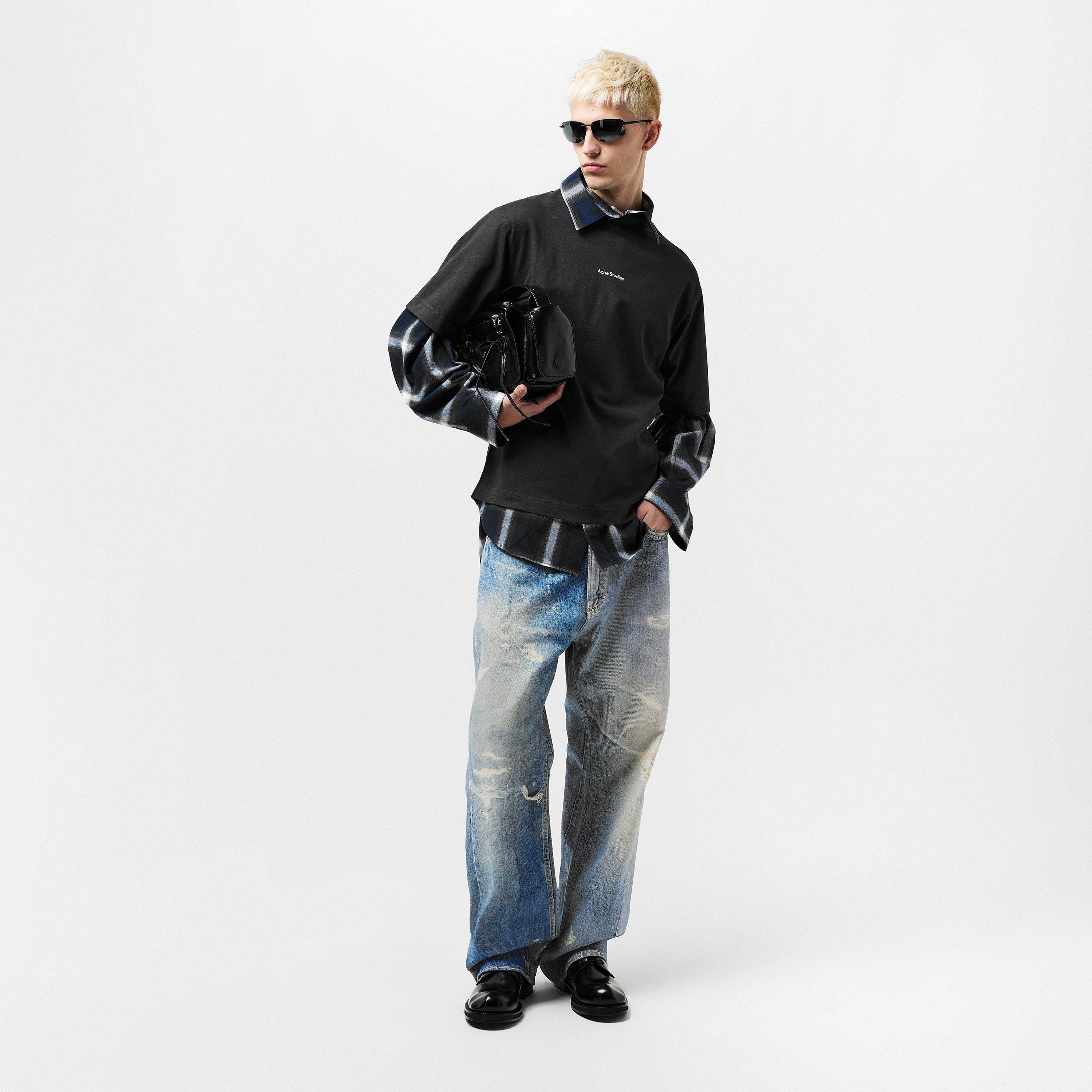 Black 900 - Acne Studios - Stamp Logo T Shirt - 6