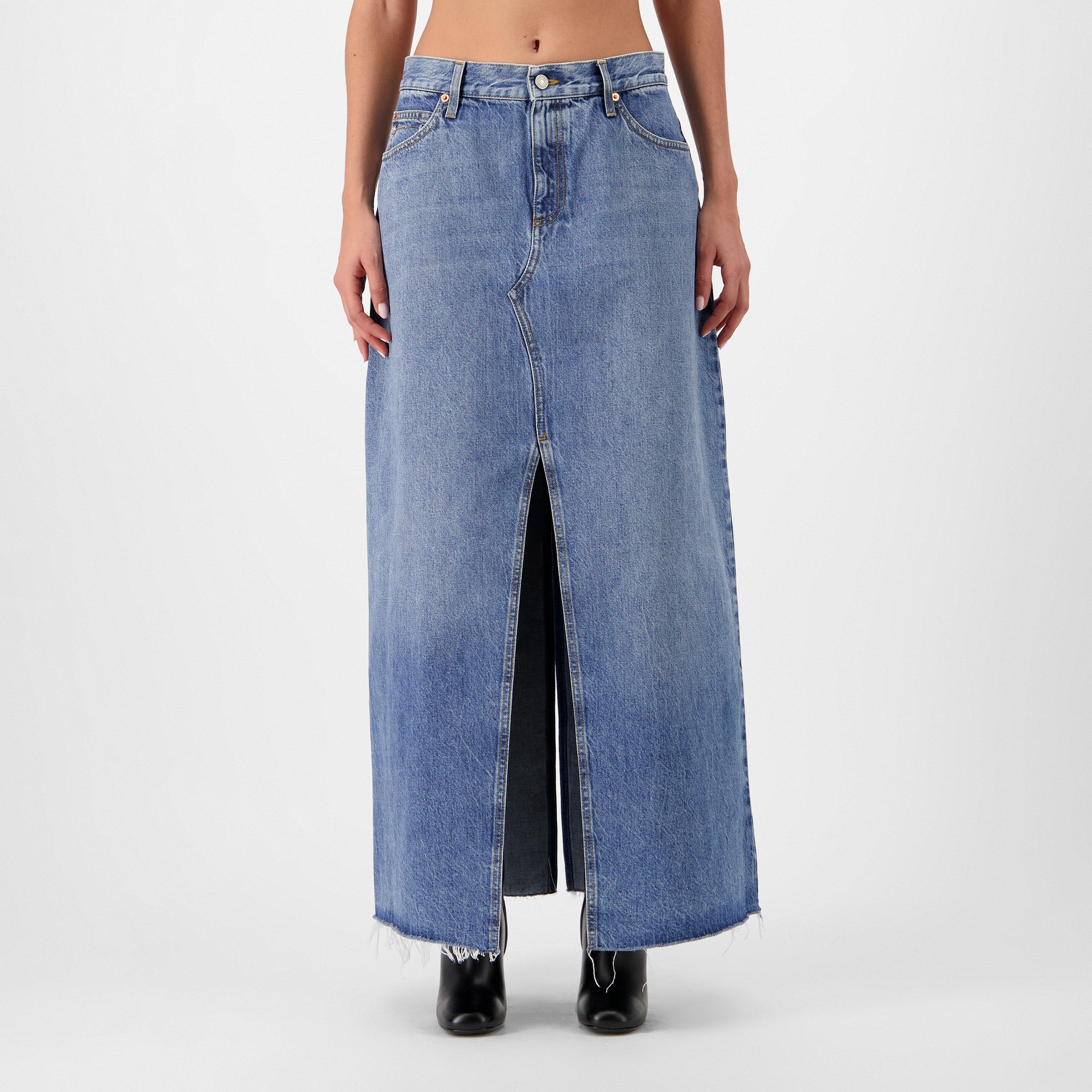 Blue/Mix - Gucci - Denim Midi Skirt - 3