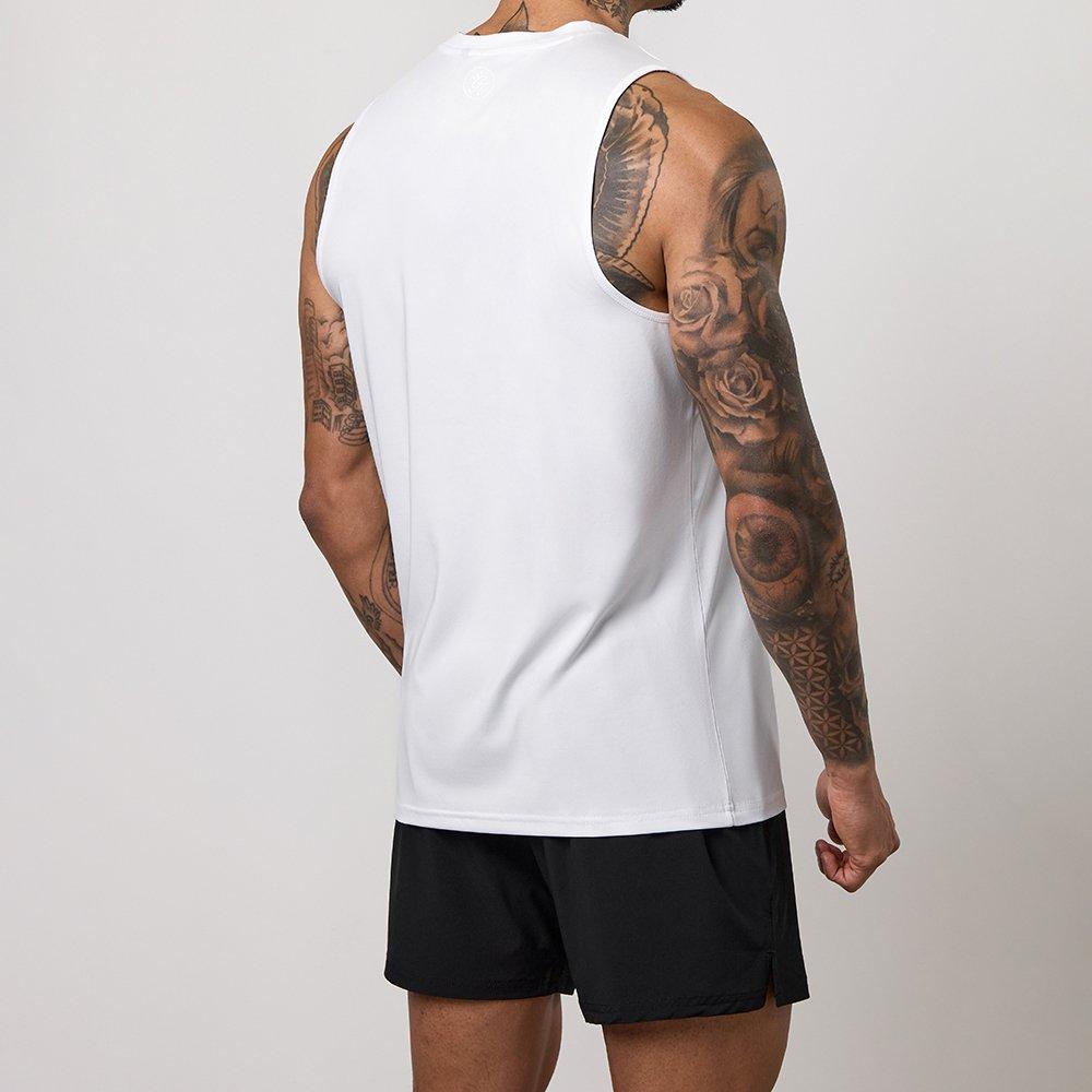 Hvid - Gym King - Gym King Victory Performance Vest - White - 4