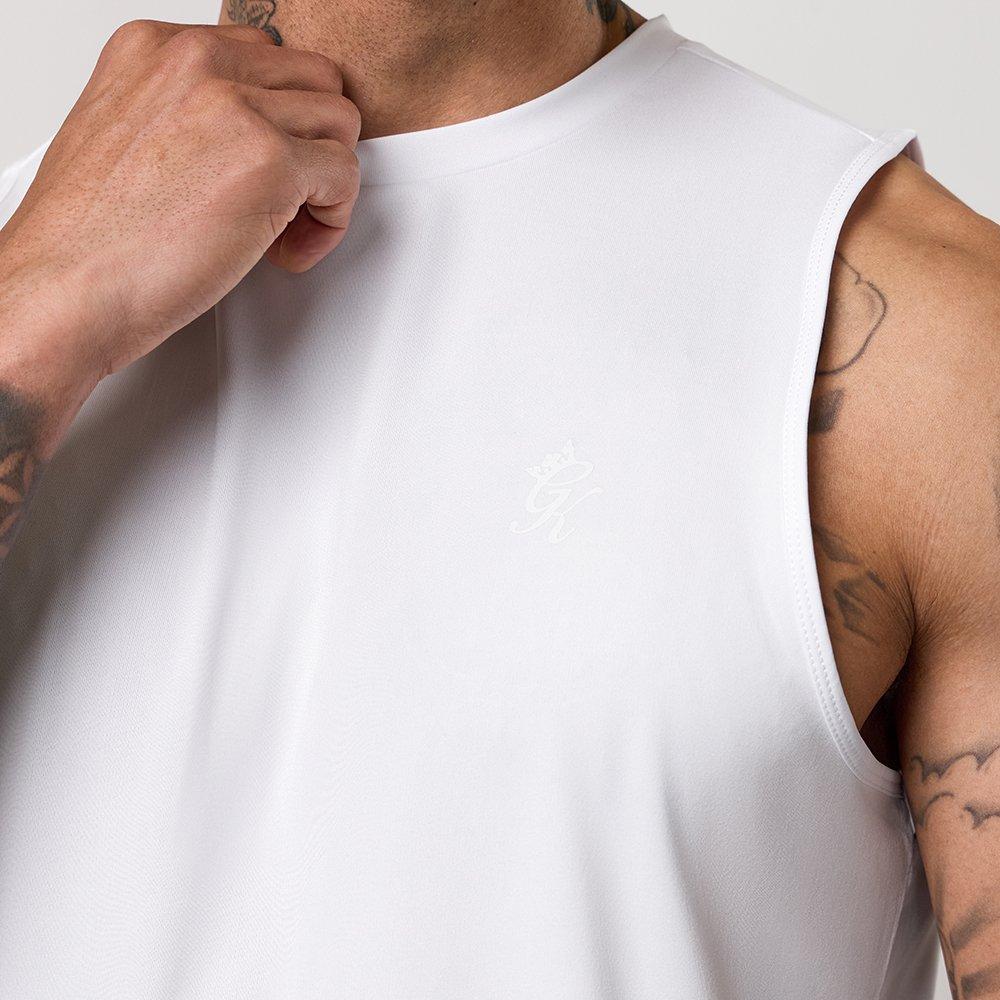 Hvid - Gym King - Gym King Victory Performance Vest - White - 5
