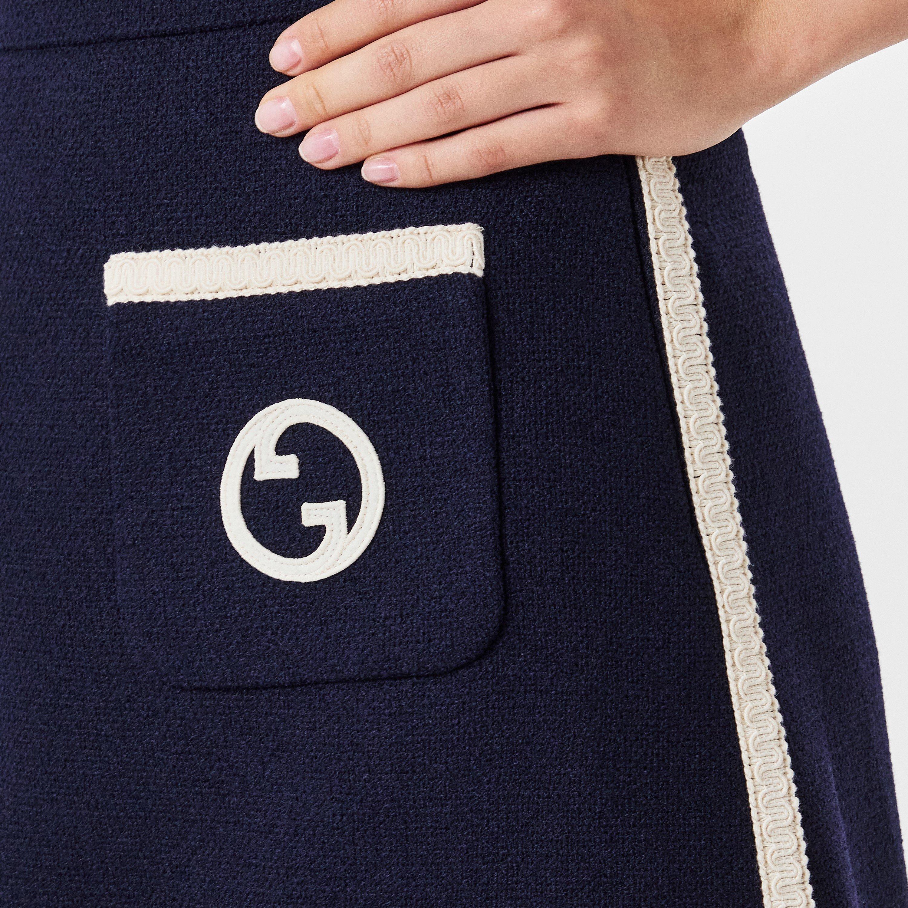 Admiral Dk B - Gucci - Women's Retro Tweed Wool Skirt - 5