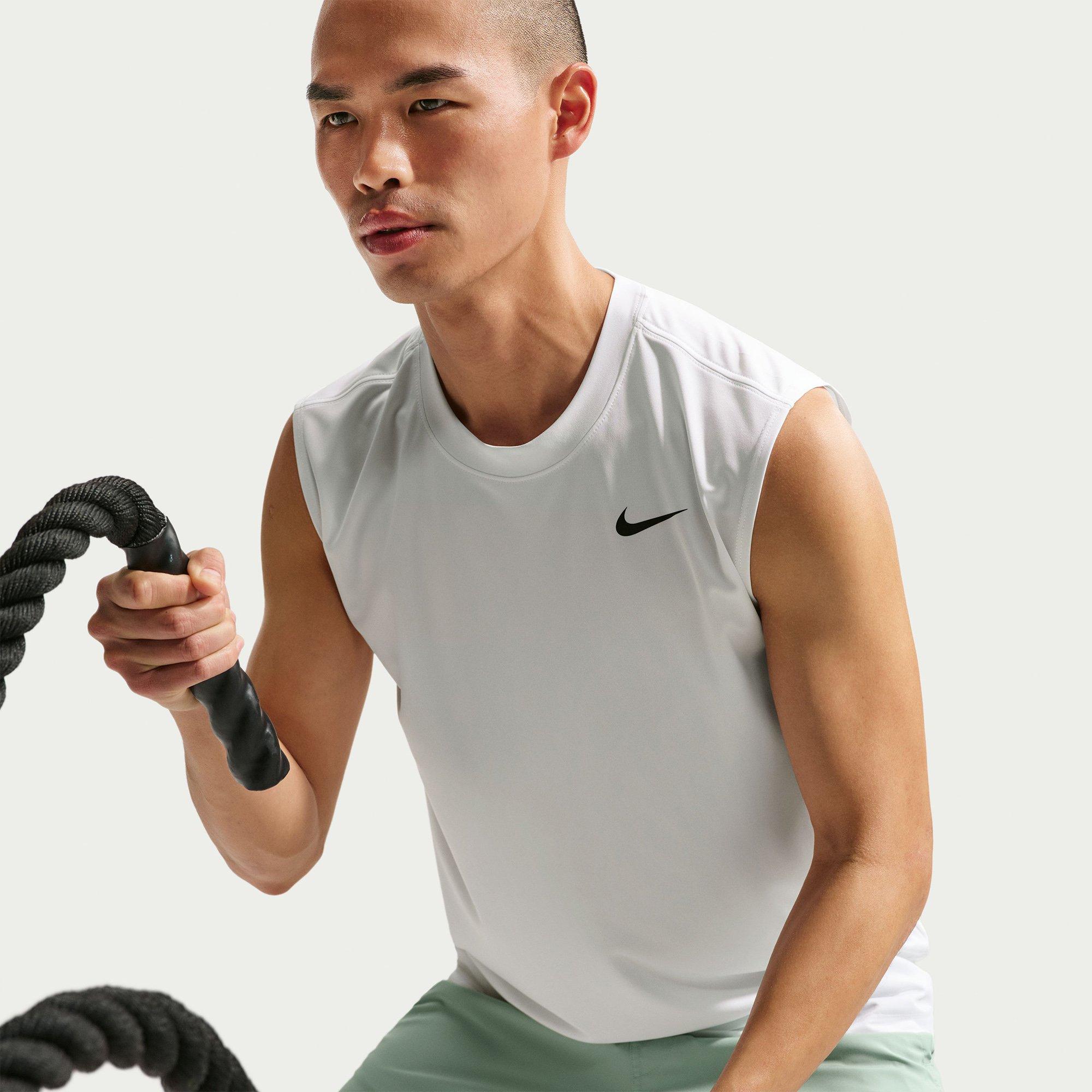 White/Black - Nike - Men's Performance Gym Vest - 2