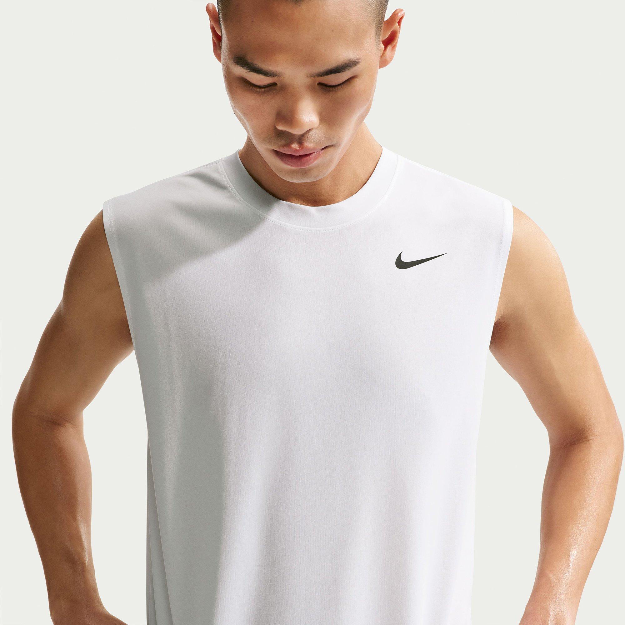 White/Black - Nike - Men's Performance Gym Vest - 3