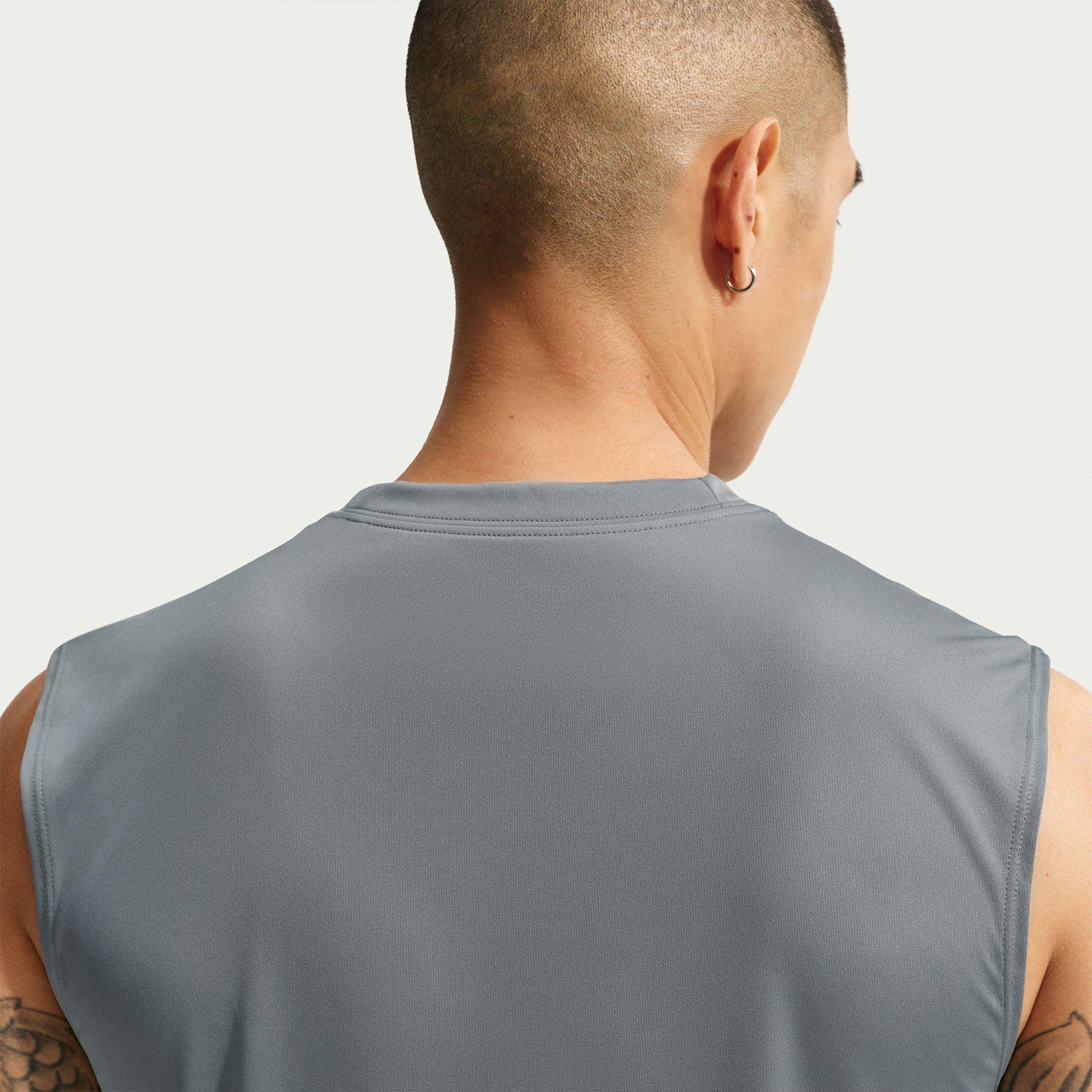 Smoke Grey/Blk - Nike - Men's Performance Gym Vest - 3