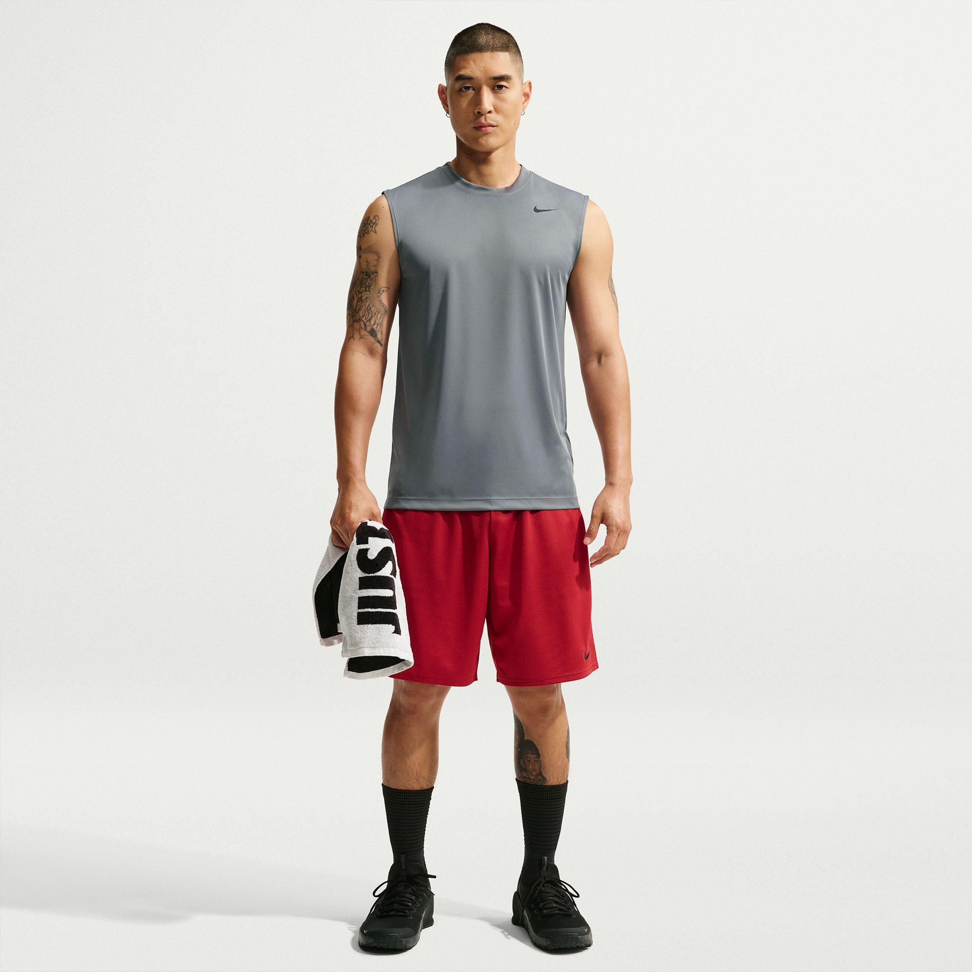 Smoke Grey/Blk - Nike - Men's Performance Gym Vest - 4
