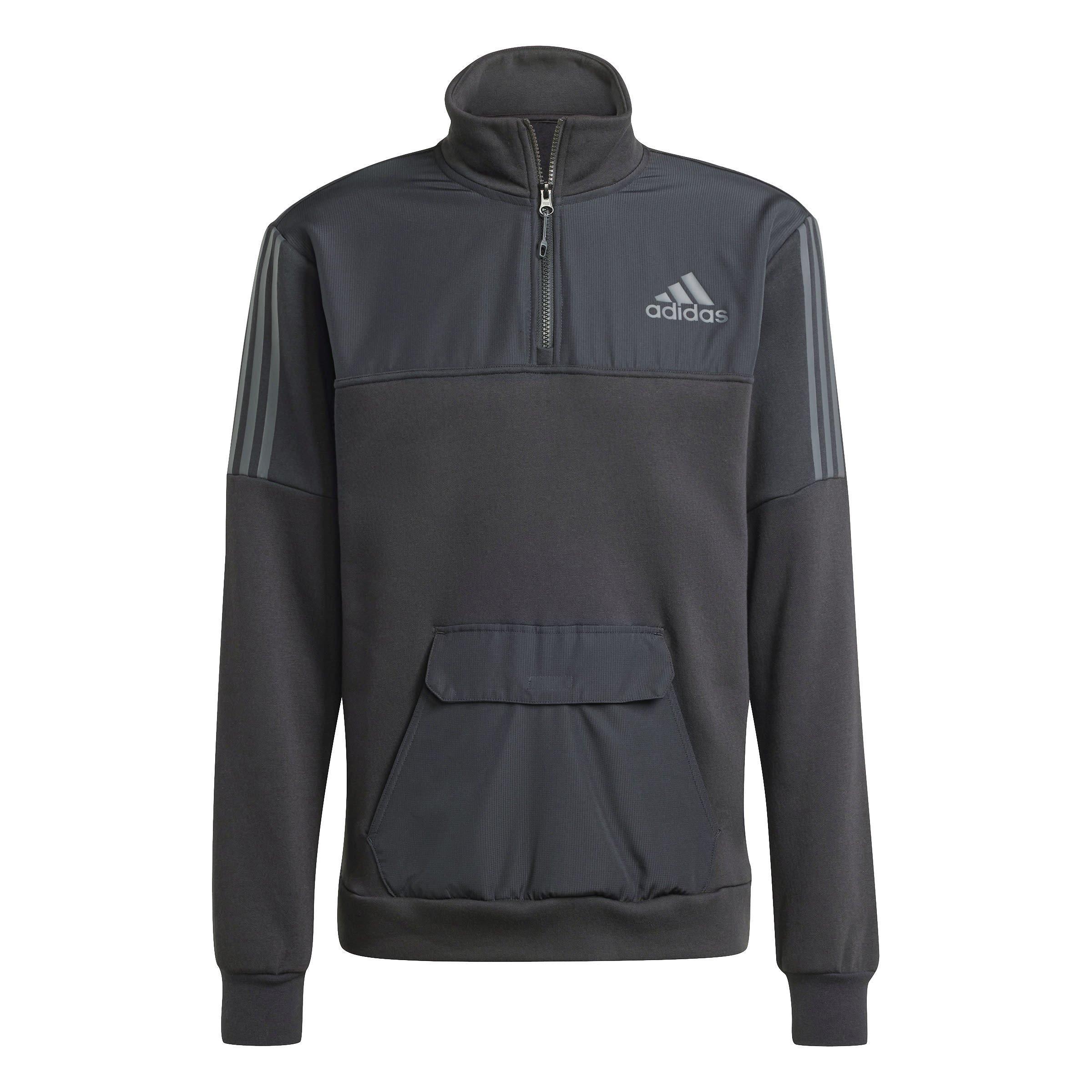 adidas Quarter Zip Tech Track Jacket Mens 1/4 Zip Fleece Tops
