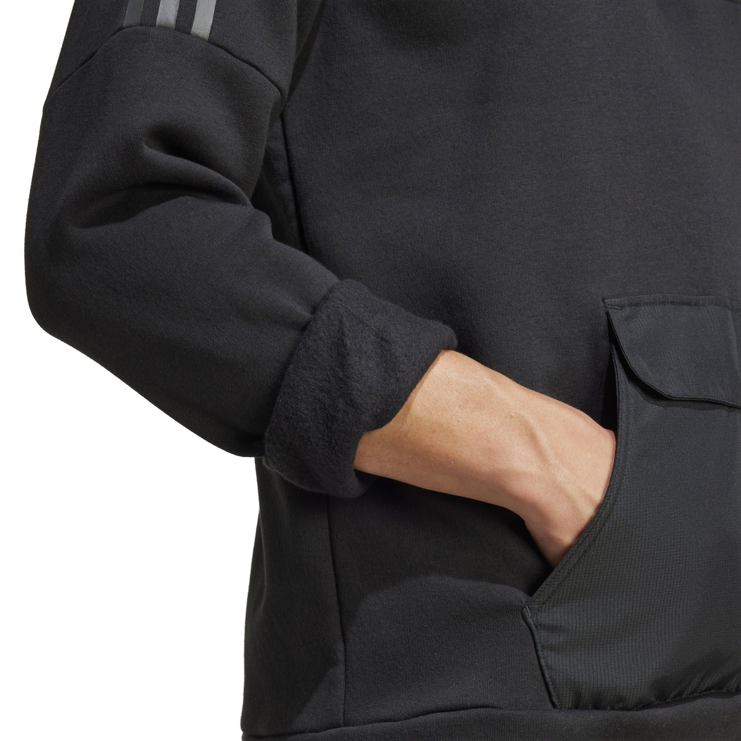 Black - adidas - Quarter Zip Tech Track Jacket Mens - 4