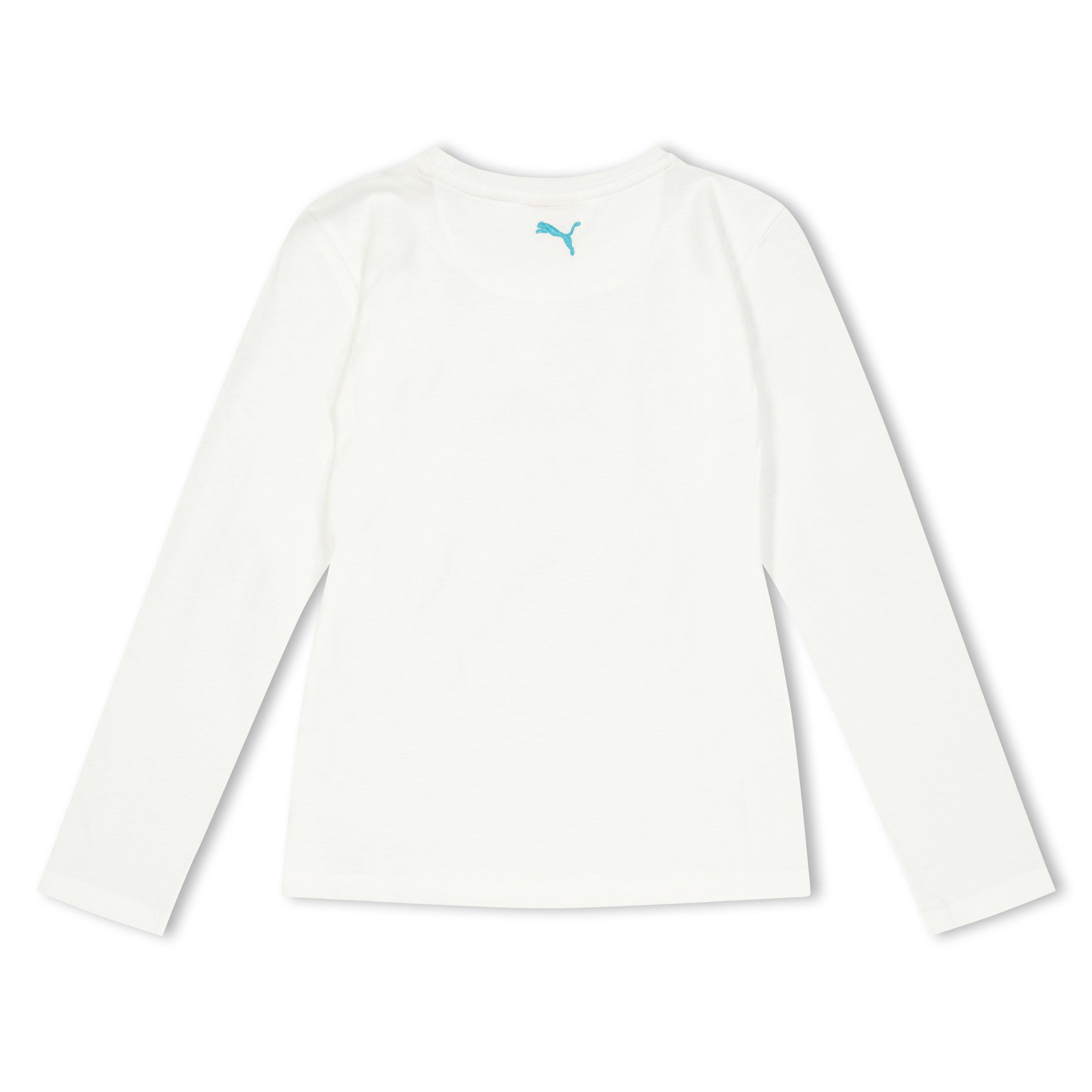 White - Puma - Ls Tee Juniors - 2