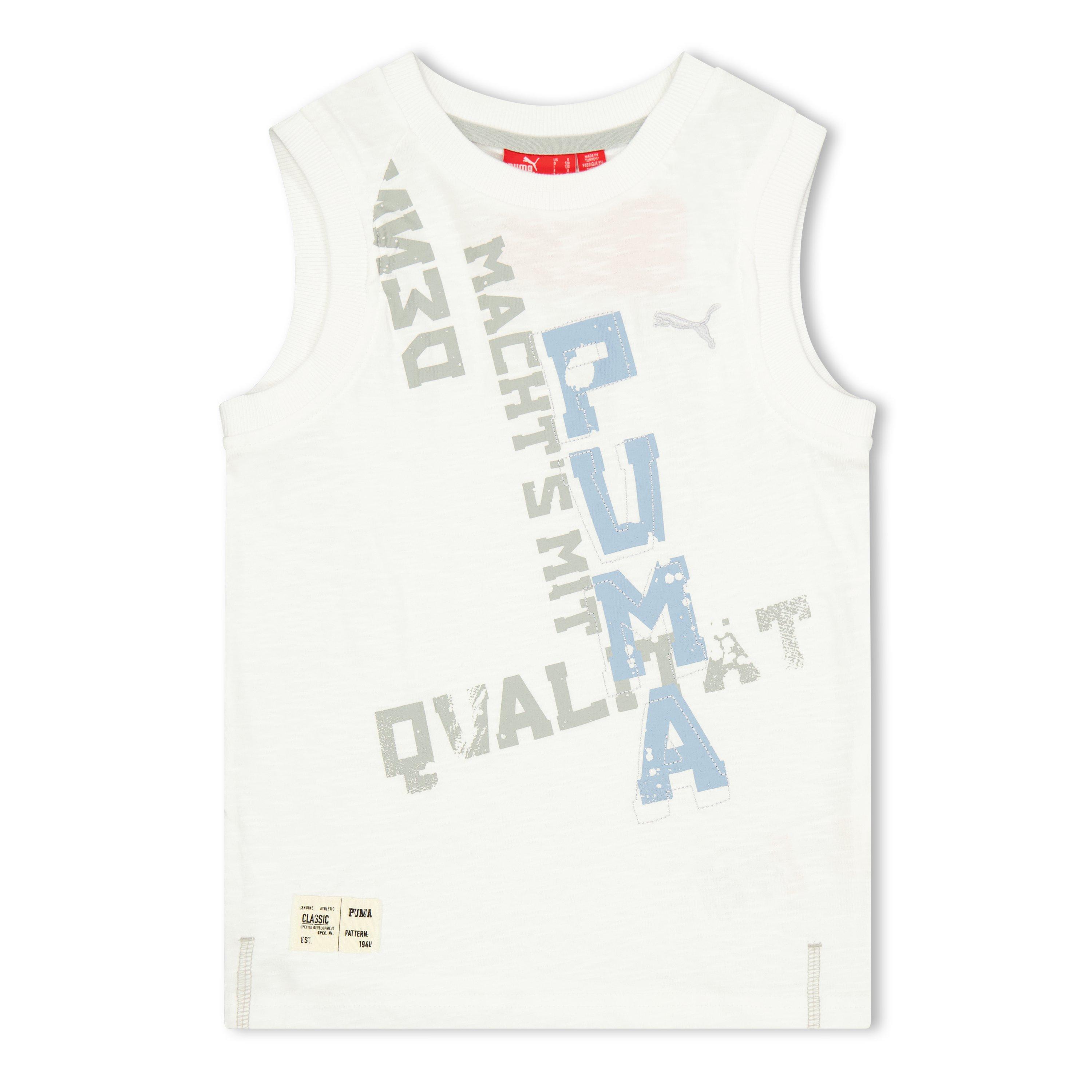 White - Puma - Boy Tee Juniors - 1