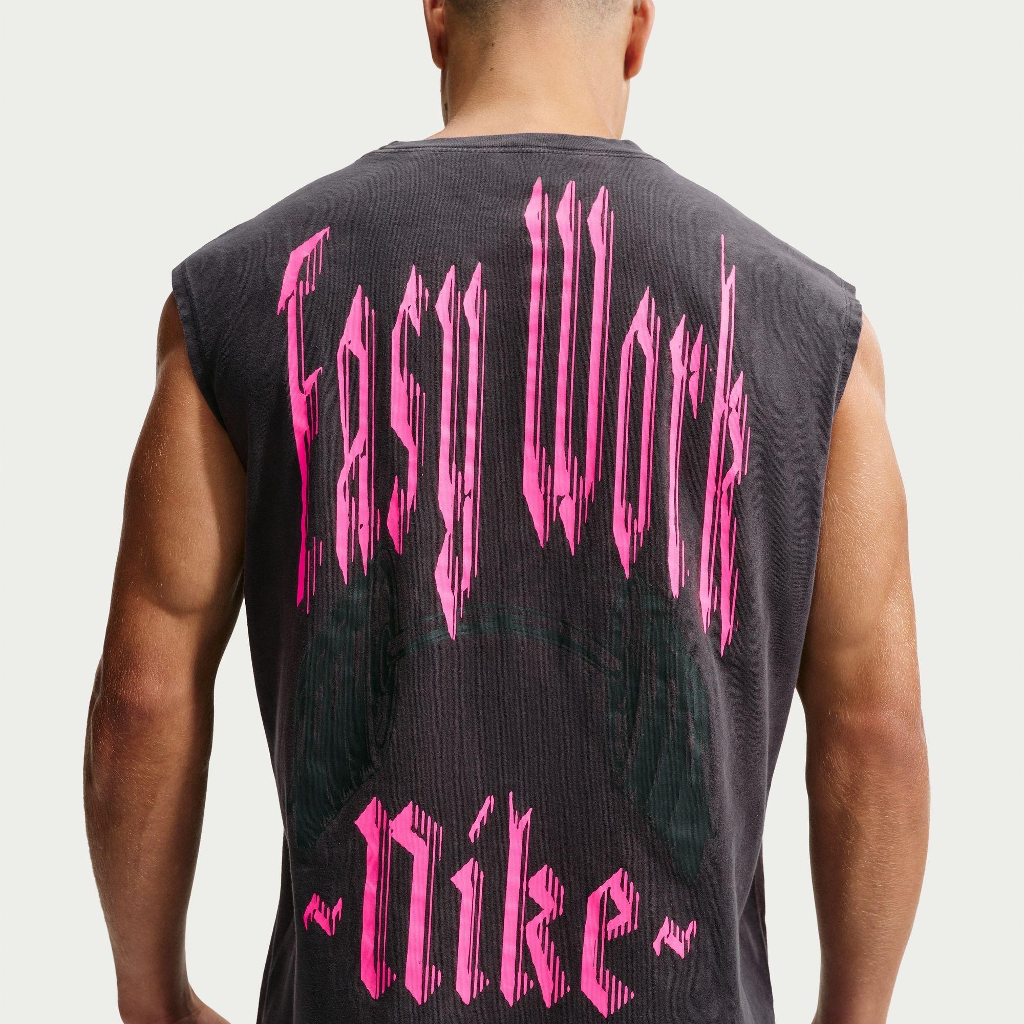 Sort/HyperPink - Nike - Men's PRO Dri-FIT Crew-Neck Sleeveless Slim-Fit Vest - 2