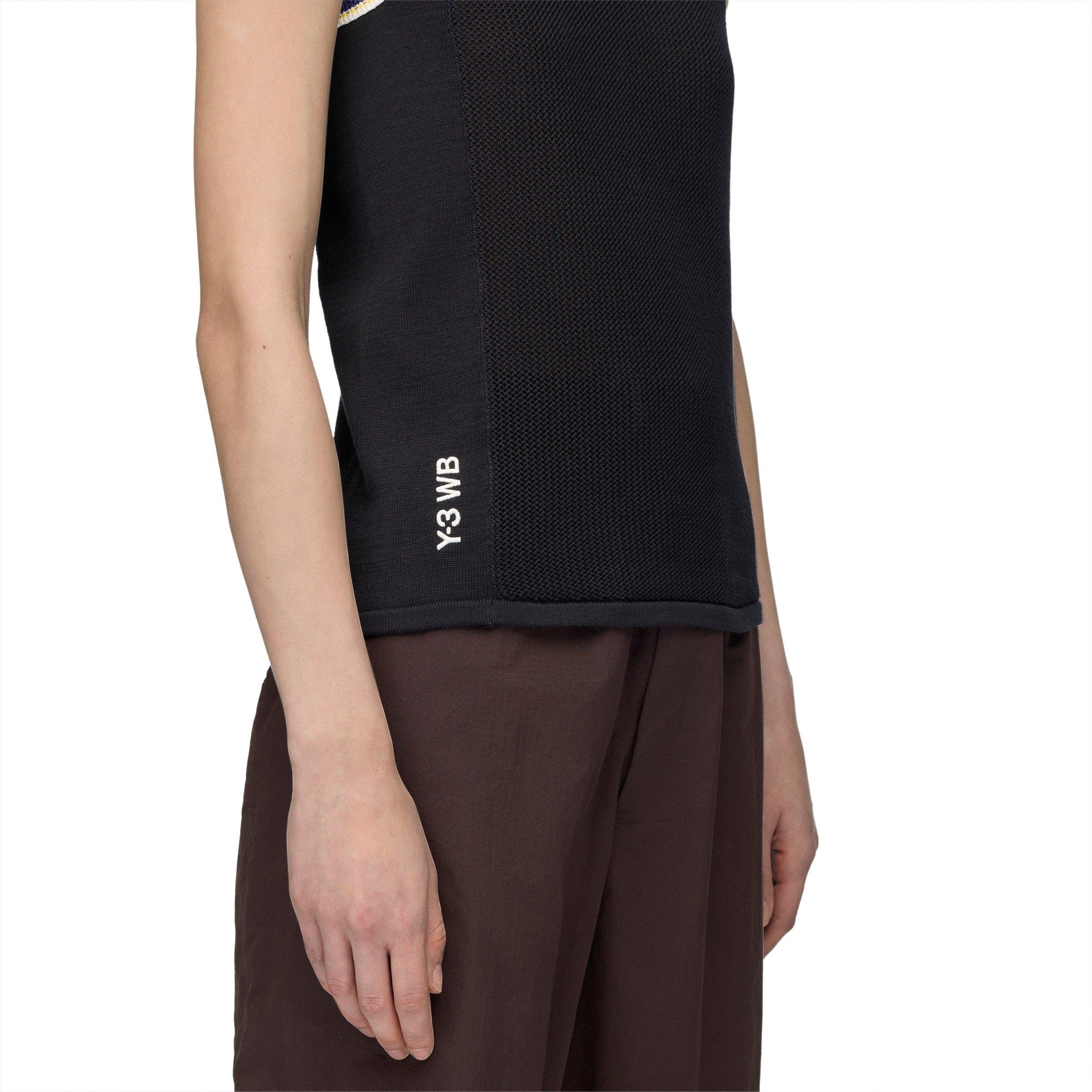 Black - adidas Originals - Mens Wales Bonner Y3 Knitted Tank Vest - 5