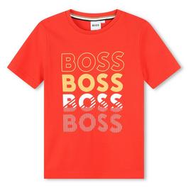 Boss Bold Logo T Shirt Juniors