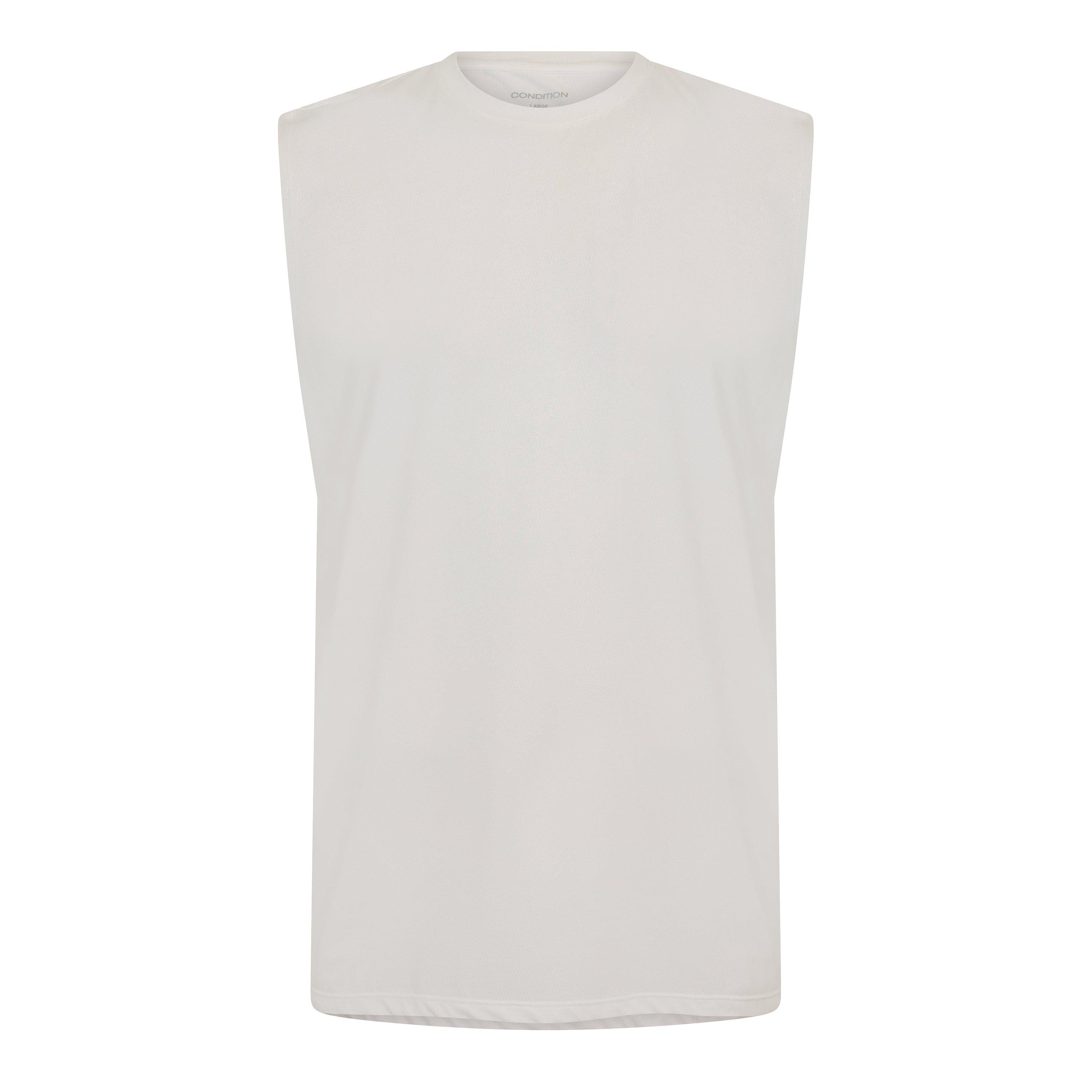 White - Condition - Men's Aero Tank Performance Gym Vest - 1