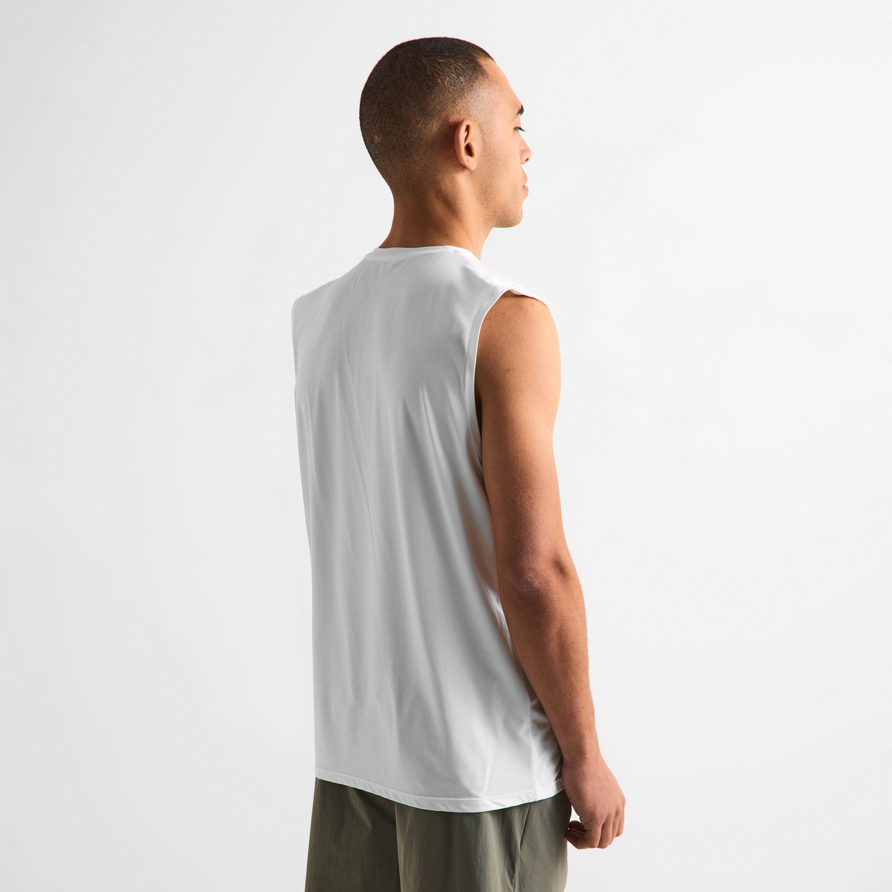 White - Condition - Men's Aero Tank Performance Gym Vest - 4