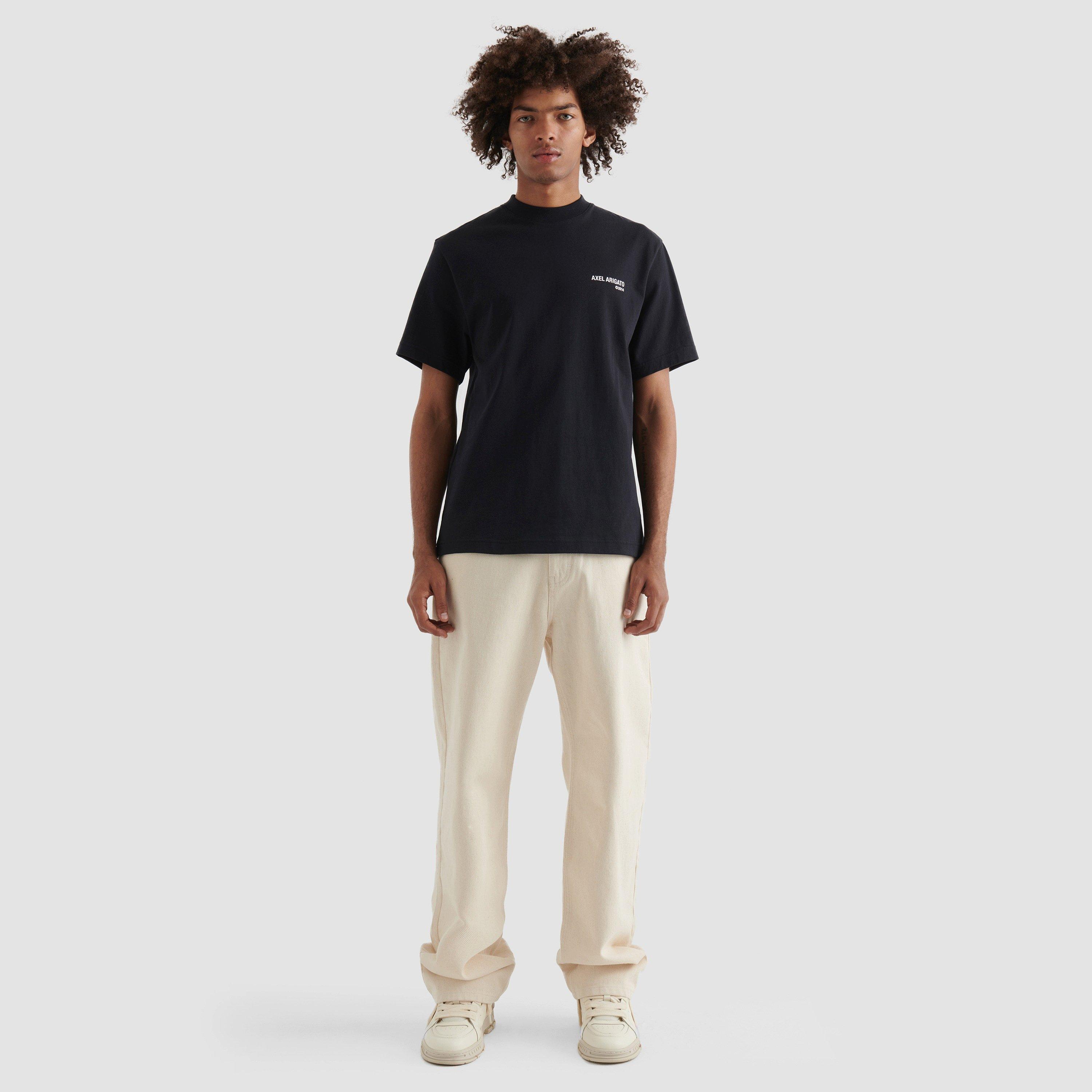 Black - Axel Arigato - Men's Plain Cotton Legacy T-Shirt - 3