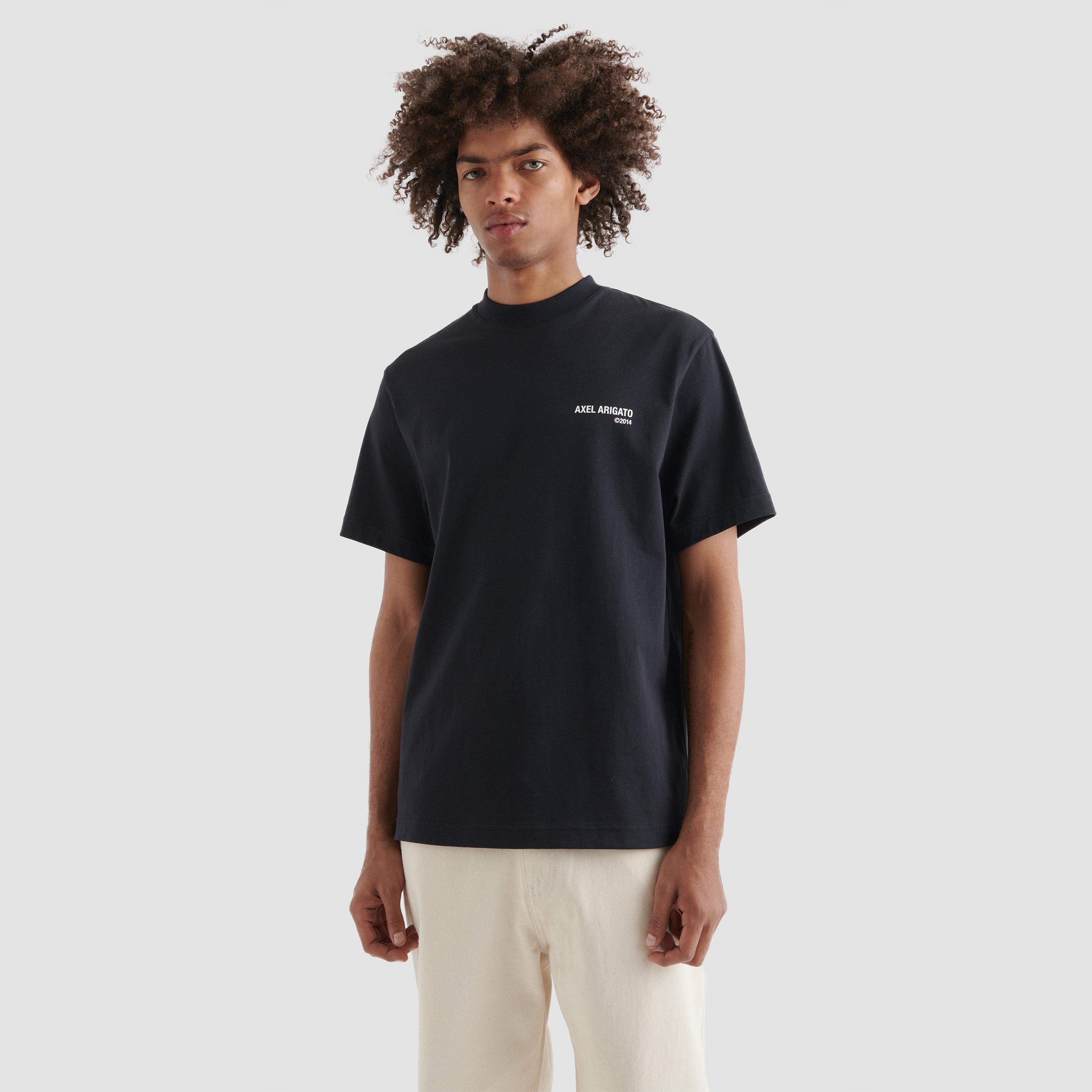 Black - Axel Arigato - Men's Plain Cotton Legacy T-Shirt - 4