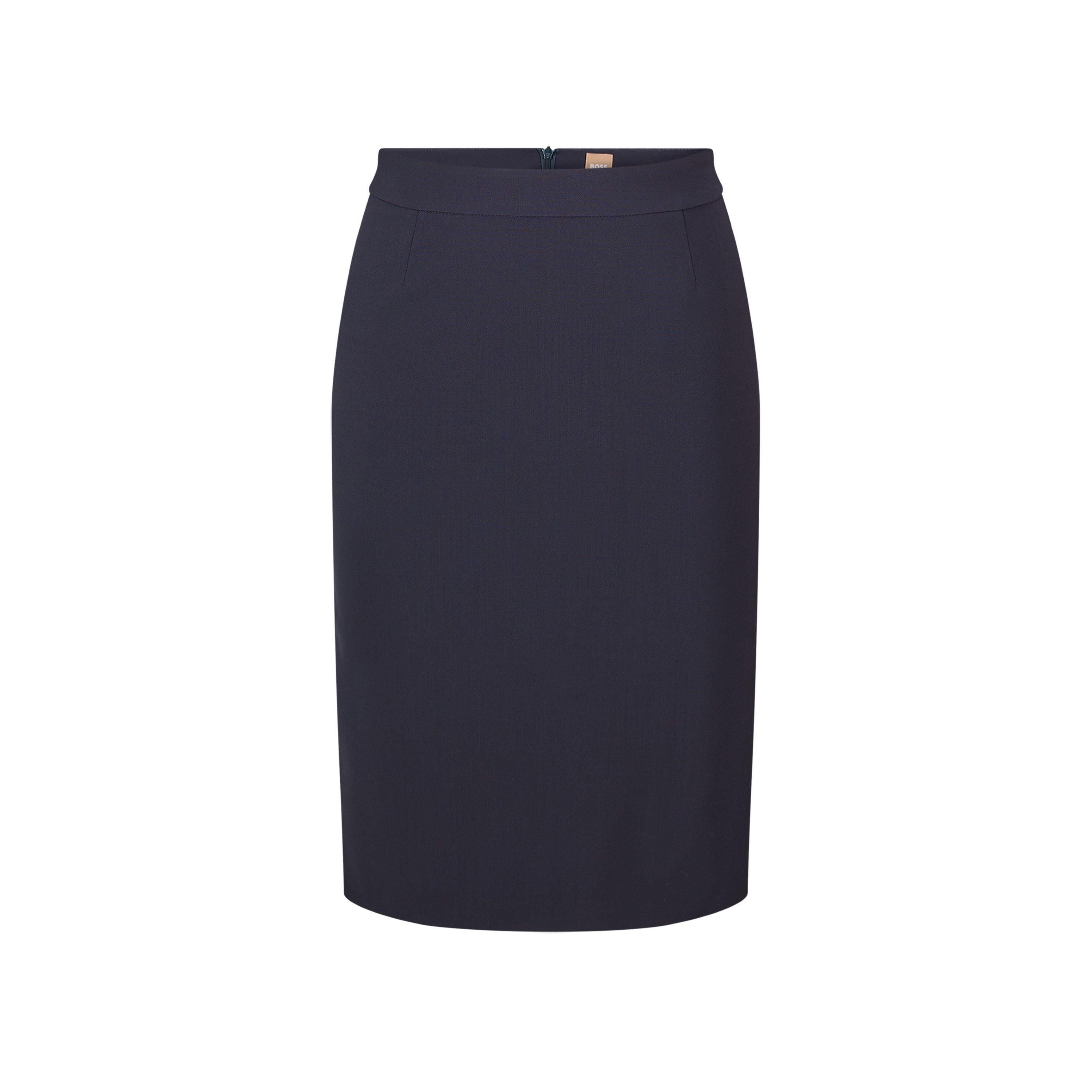 Boss Women's Vilea Pencil Skirt, Slim Fit - Open Blue - 6 (XS)