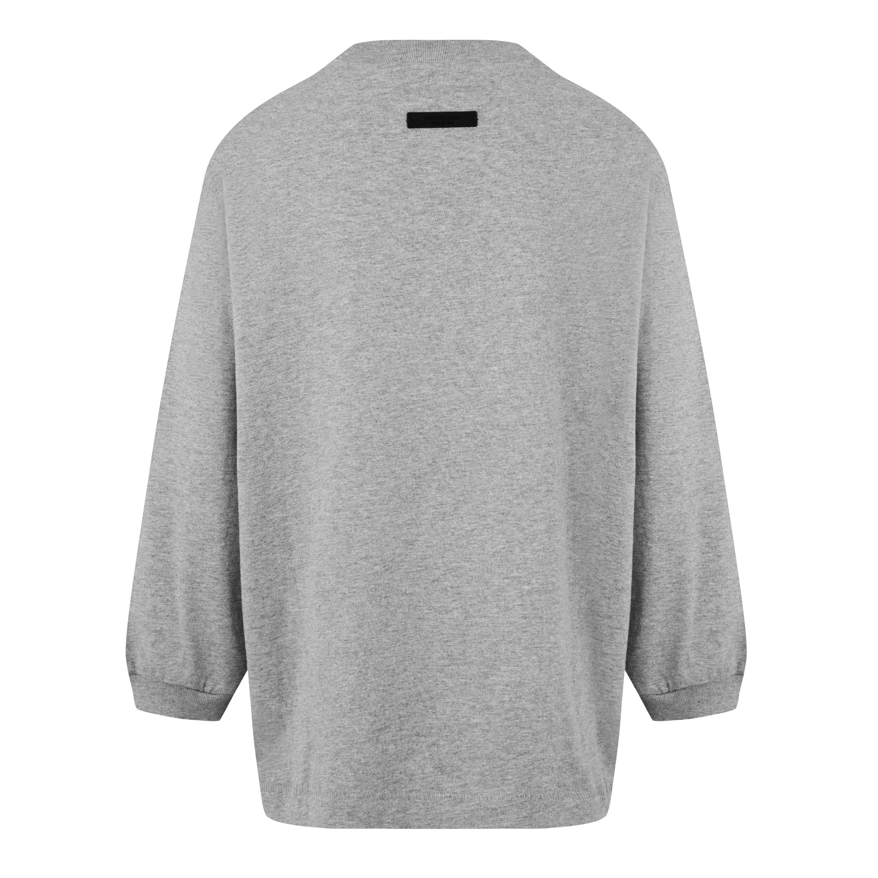 Dark Heather - Fear Of God Essentials - Jersey Crewneck Tee Juniors - 2