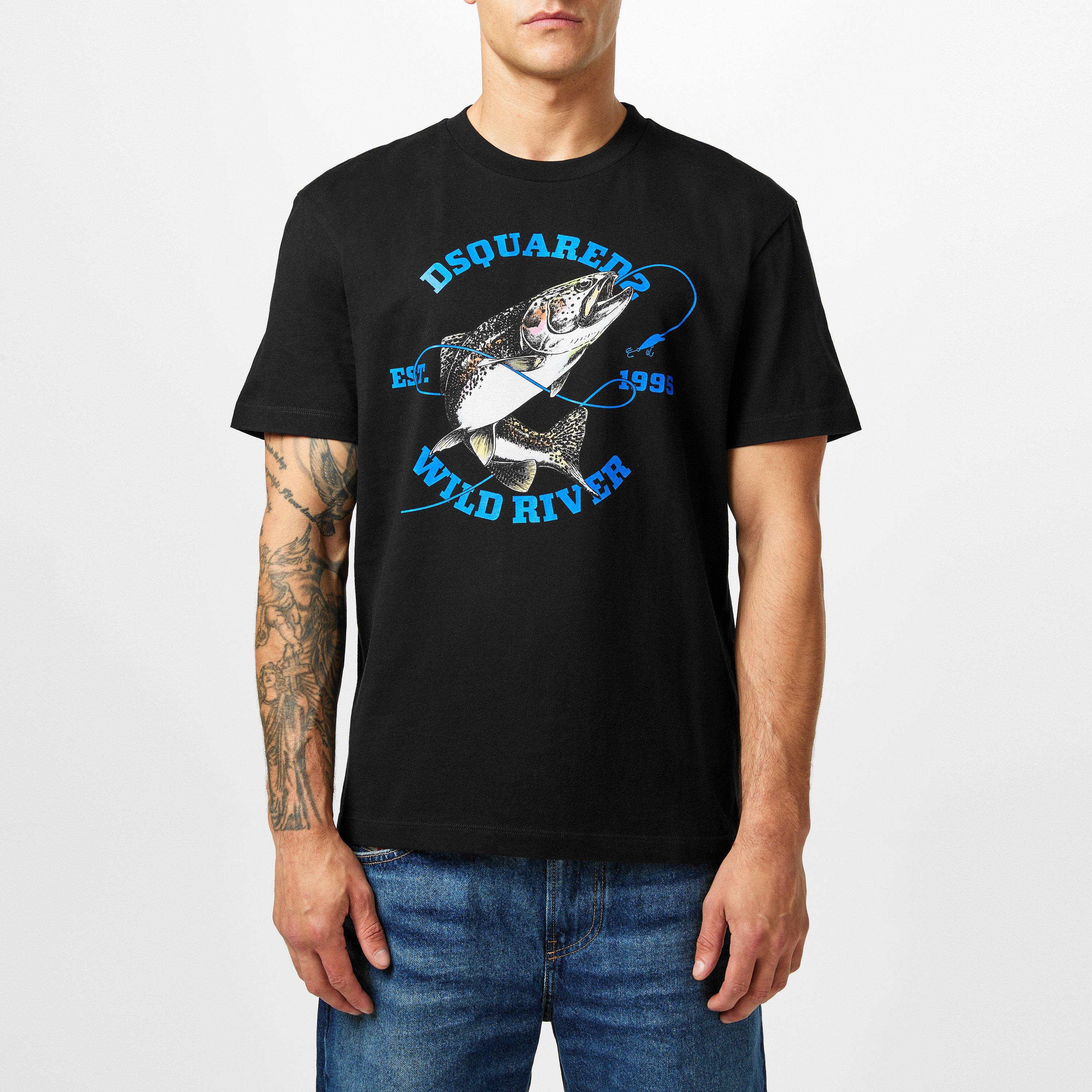 Black - DSquared2 - Wild River Logo T-Shirt - 3
