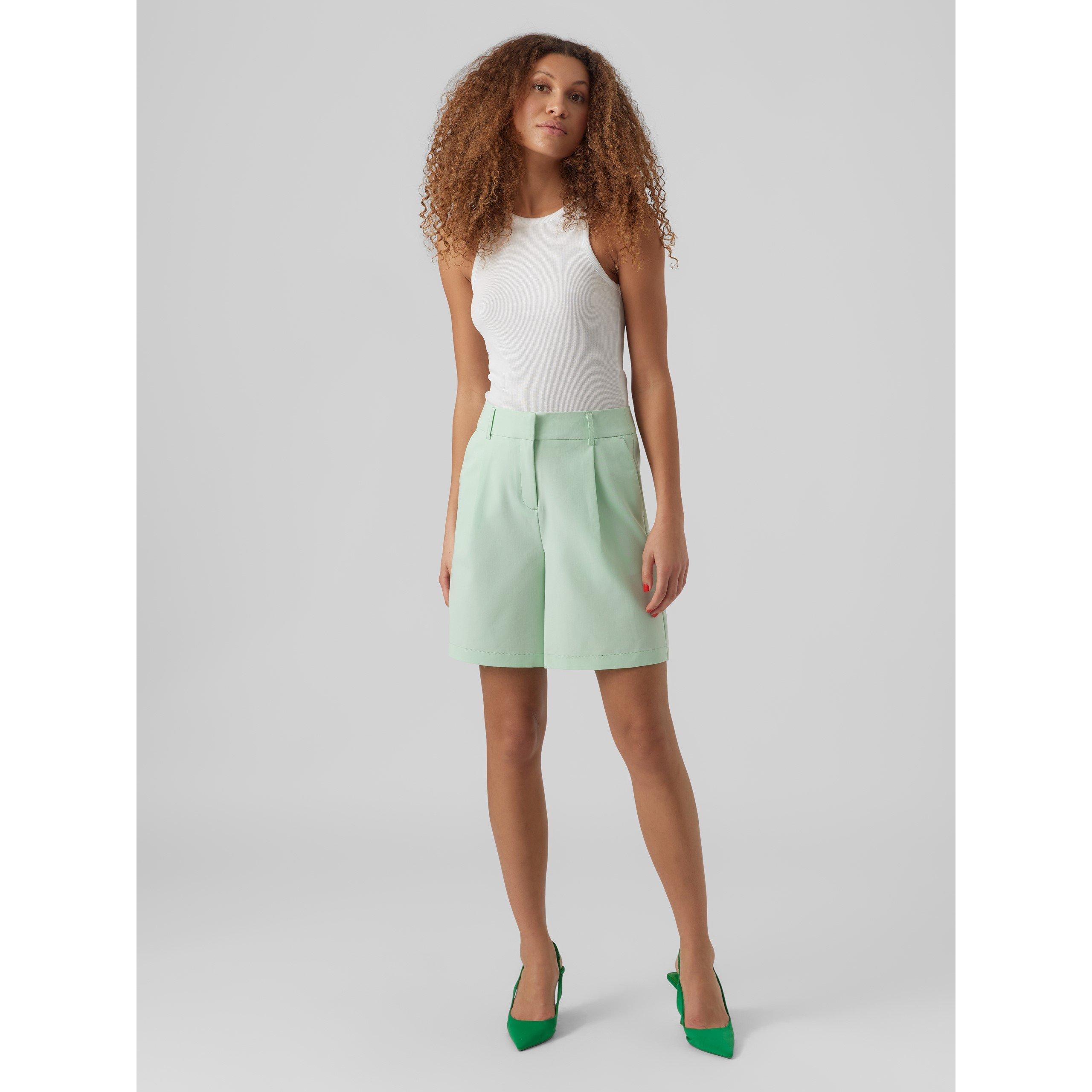 Mist Green - Vero Moda - Women's Zelda Tailored Shorts - 2