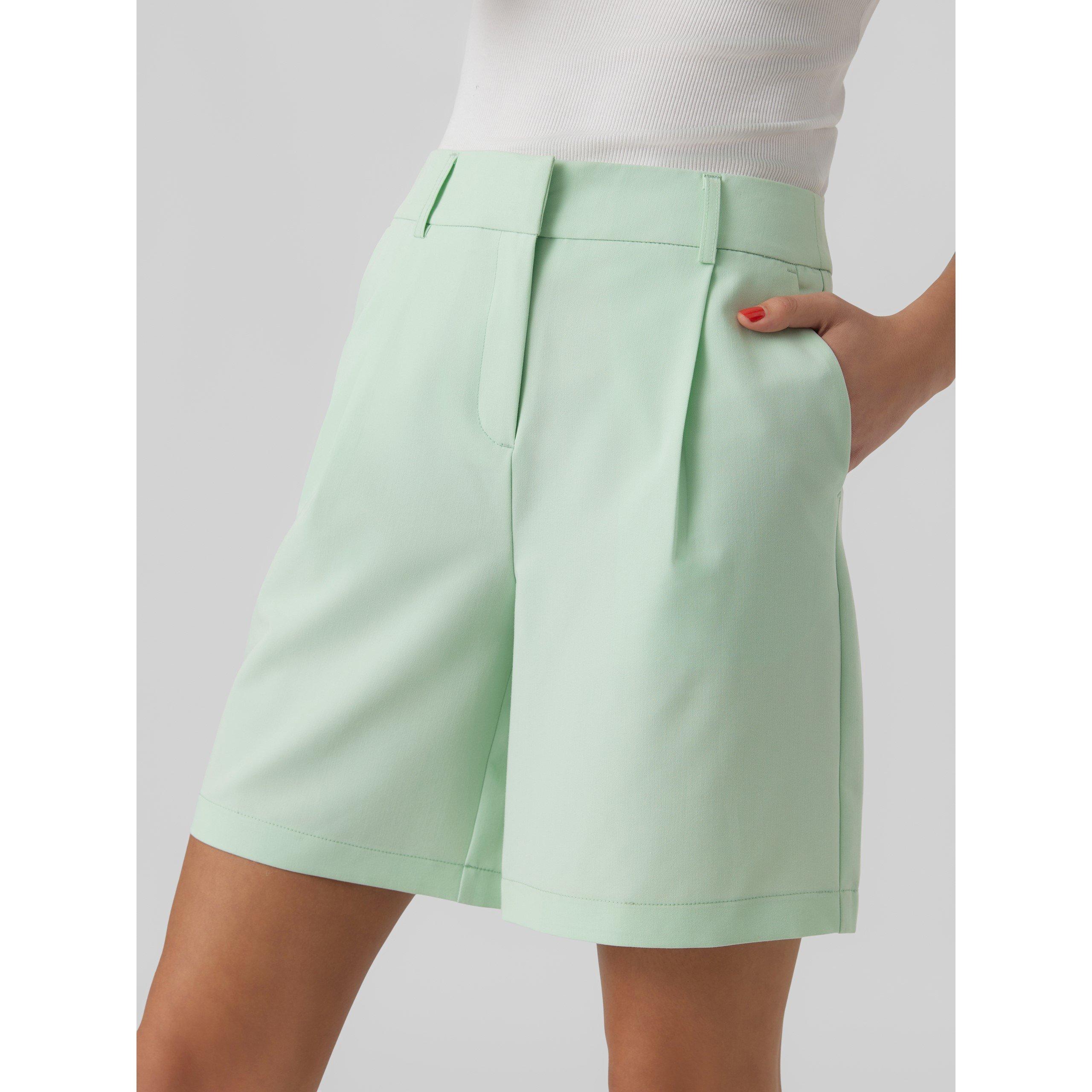 Mist Green - Vero Moda - Women's Zelda Tailored Shorts - 3