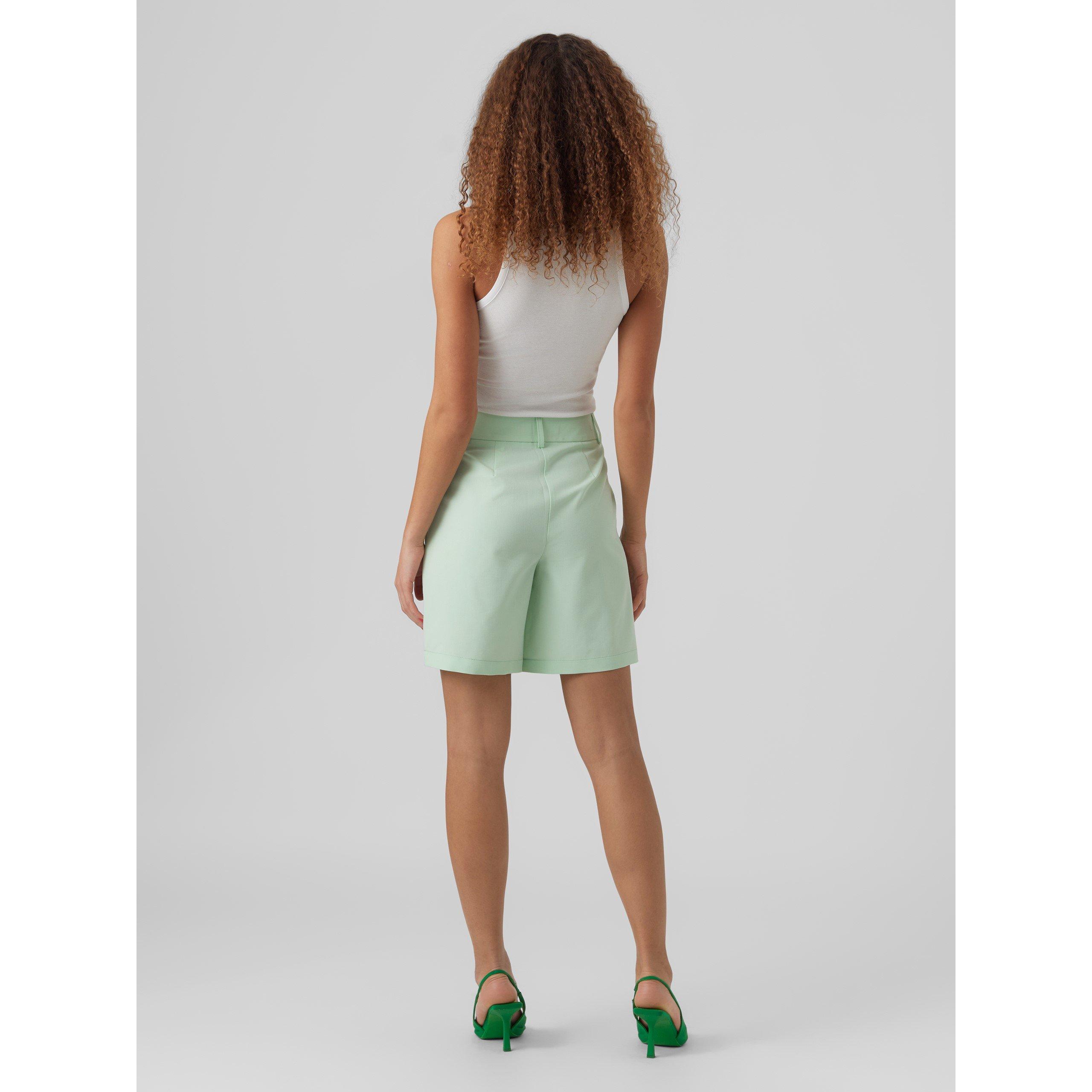Mist Green - Vero Moda - Women's Zelda Tailored Shorts - 4