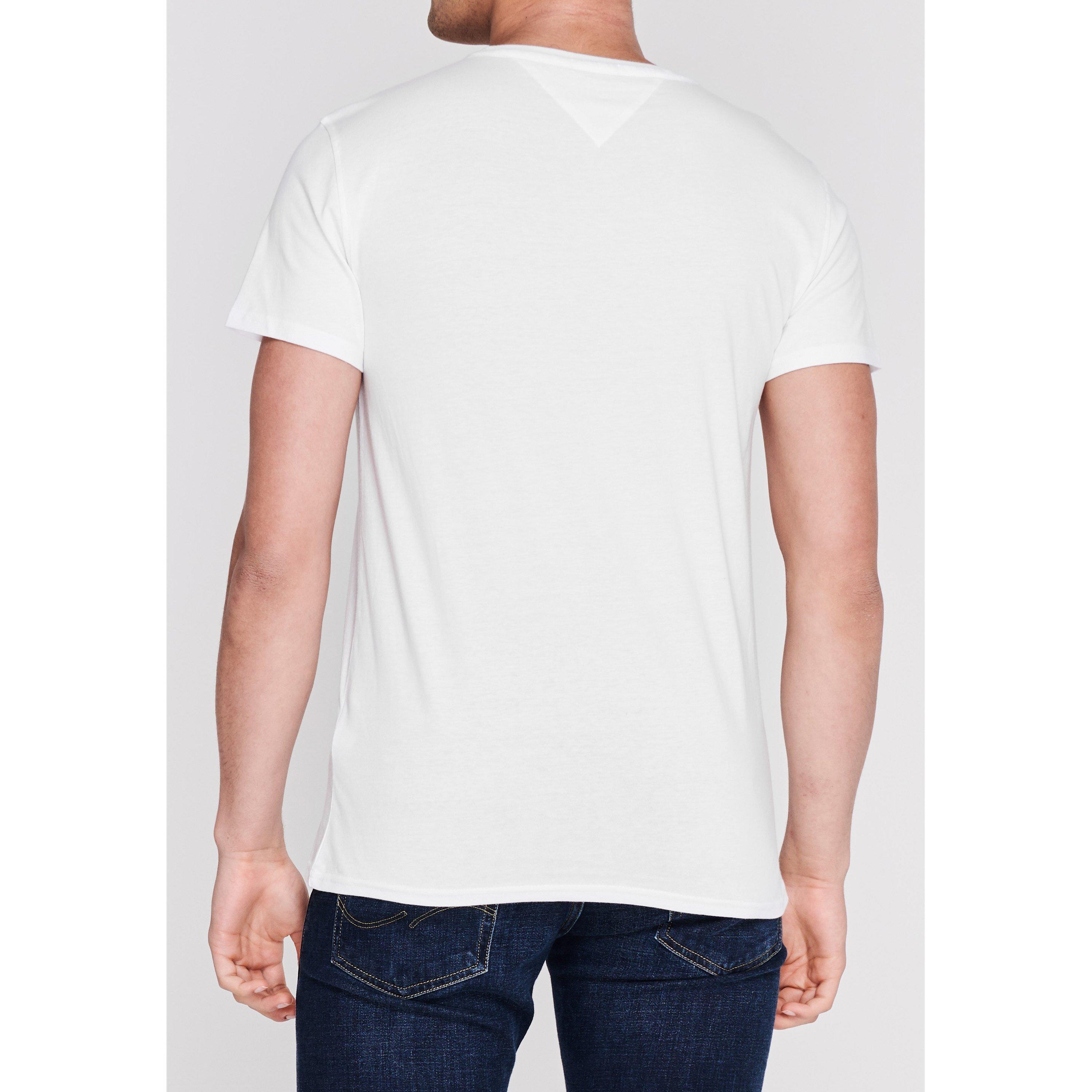 White - Tommy Jeans - Original Crew Neck Tee - 4
