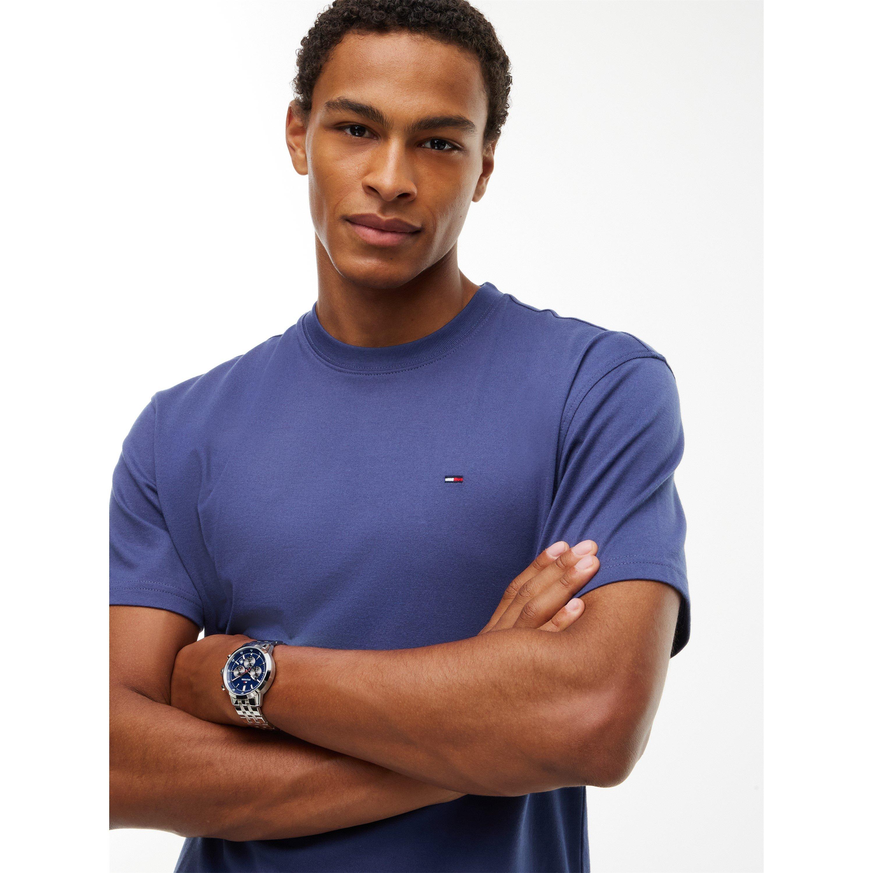 Tommy Jeans Men's Basic Navy Crew Neck T-Shirt - L - Image 3