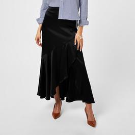 Polo Ralph Lauren Ruffled Hem Maxi Skirt