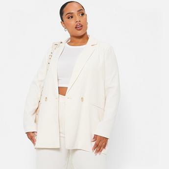 I Saw It First ISAWITFIRST Double Breasted Tailored Blazer