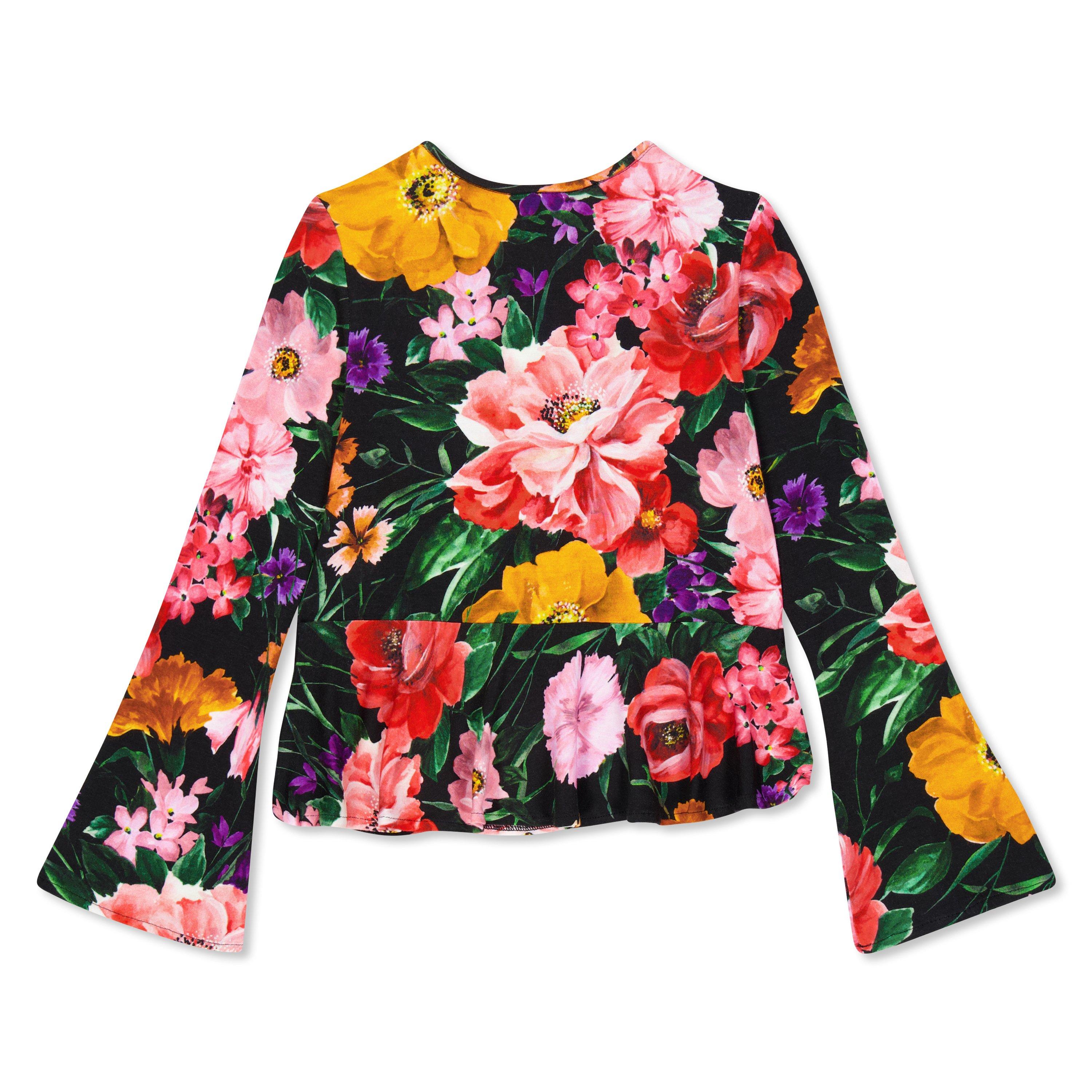 Multi HN5GN - Dolce and Gabbana - Unisex Kids' Flower Long-Sleeve T-Shirt - 2