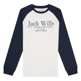 Jack Wills JW Raglan Long Sleeve T Shirt Junior Boys