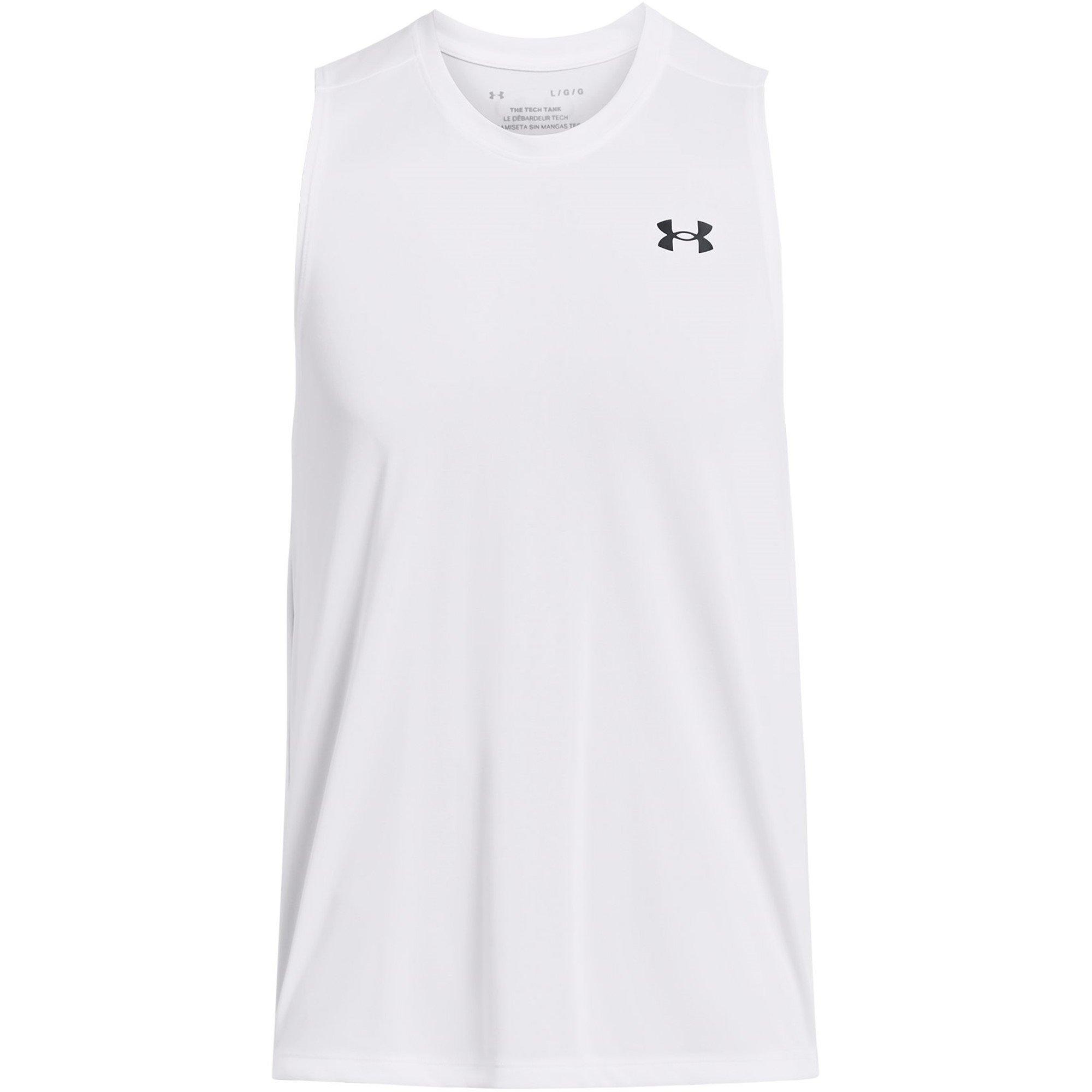Under Armour Men's Under Tech 2.0 Tank Top - White/Black - 2XL