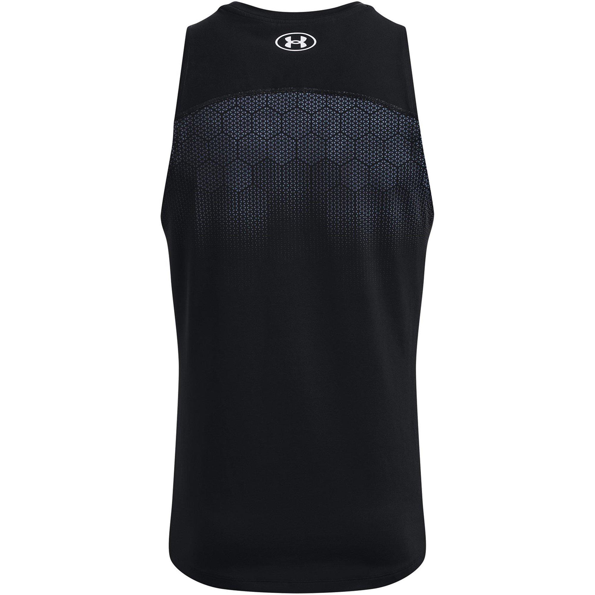 Zwart/Wit - Under Armour - Project Rock TurfGear ArmourPrint Tank - 6