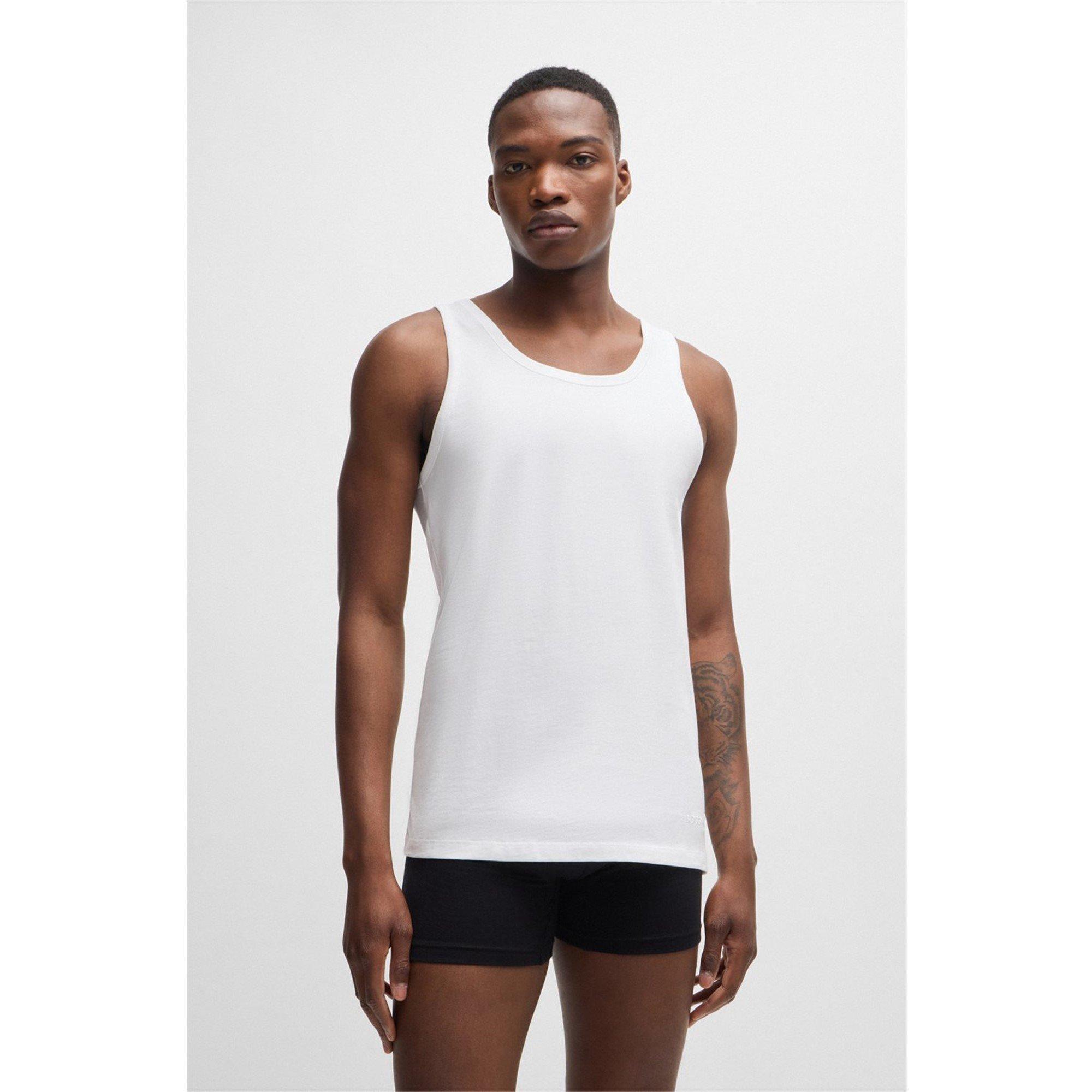 Wht/Gry/Nvy - Boss - TankTop 3P Classic 10243514 01 - 2