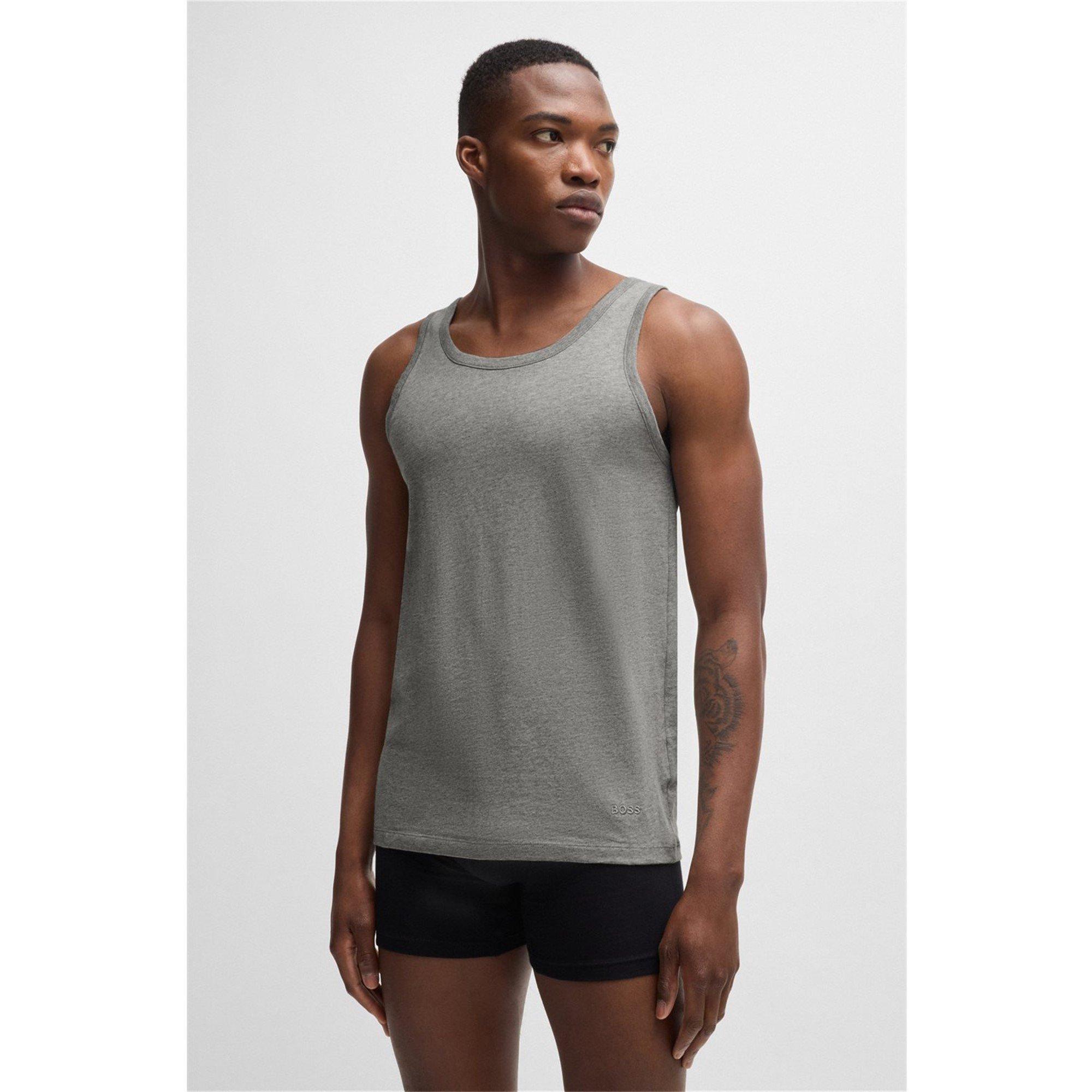 Wht/Gry/Nvy - Boss - TankTop 3P Classic 10243514 01 - 4