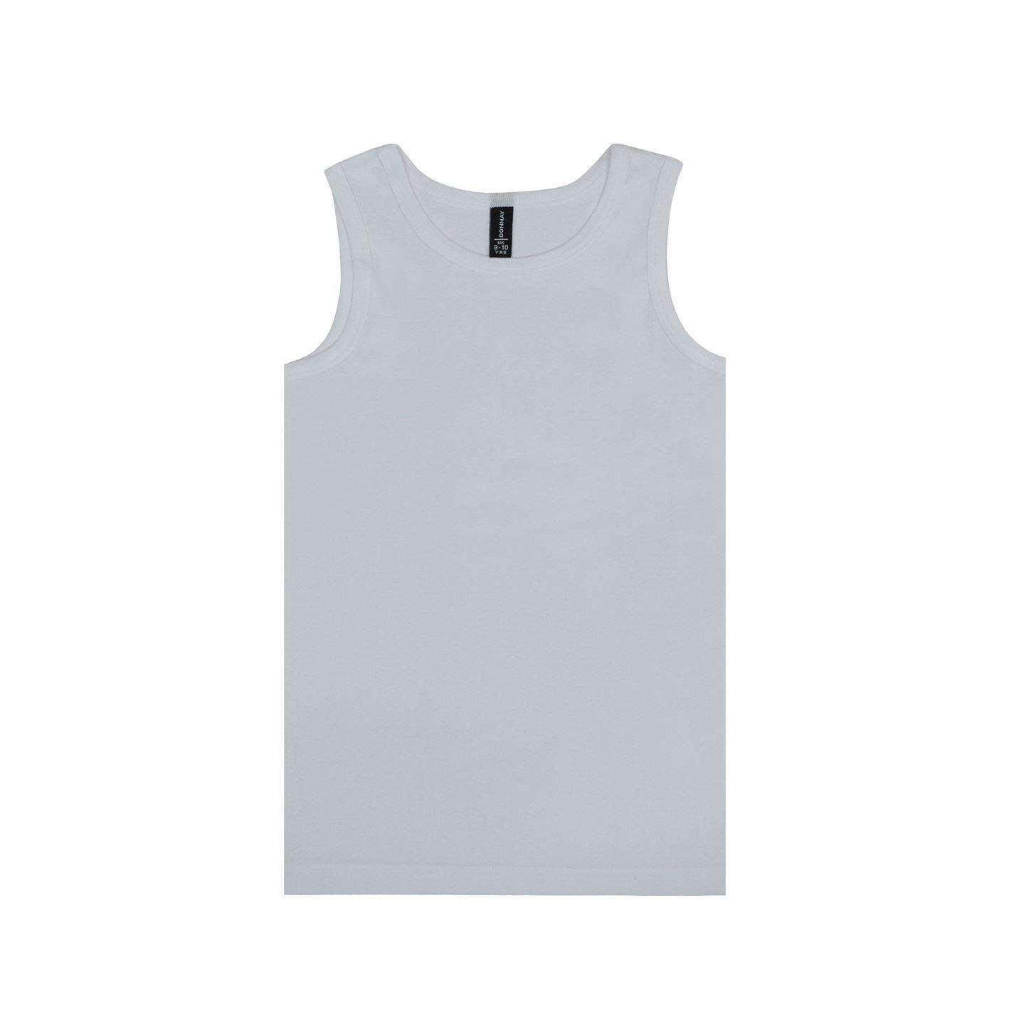 White - Donnay - 5pk Vest Jn - 2