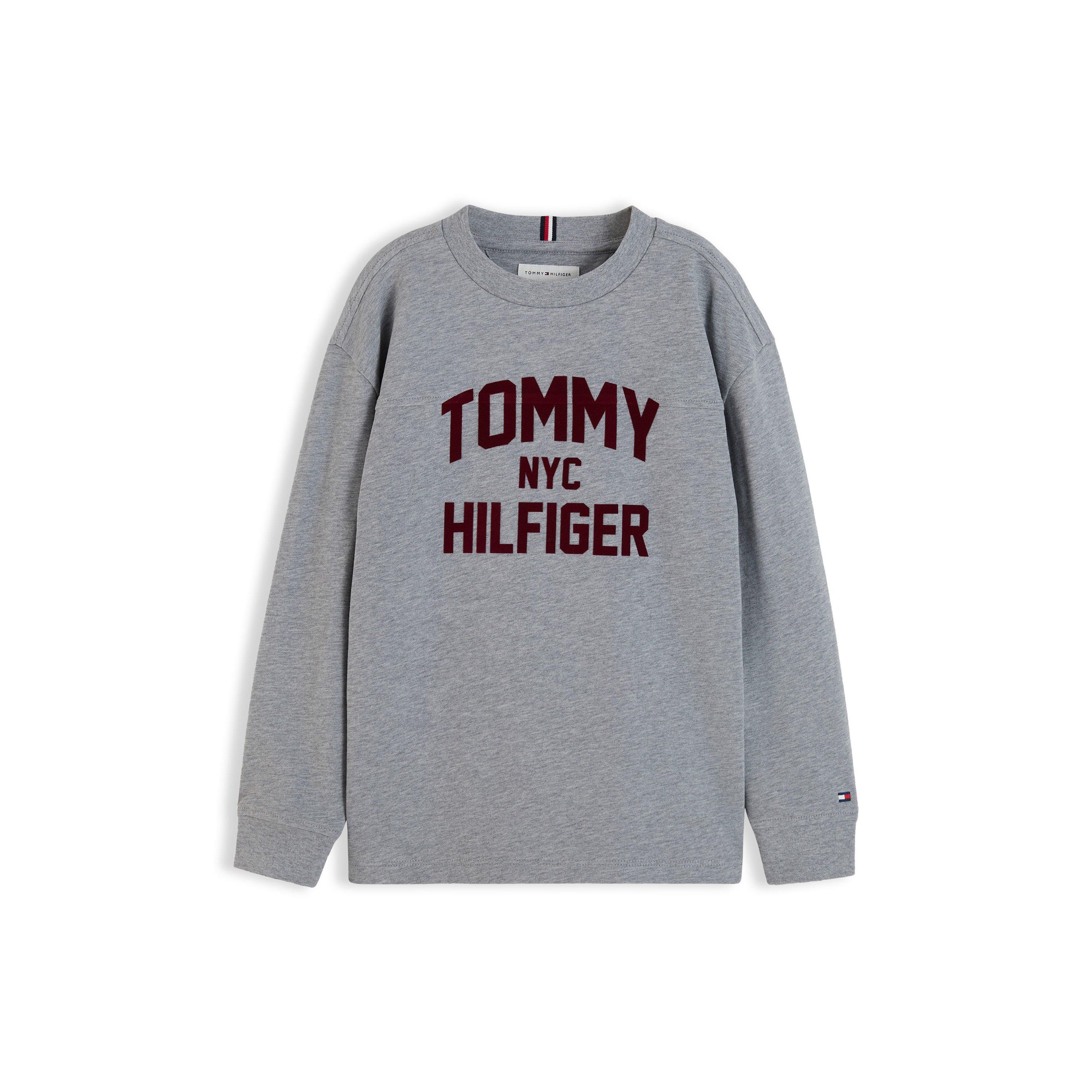 MedGrey Heather - Tommy Hilfiger - Kids' Varsity Long-Sleeve T-Shirt - 1