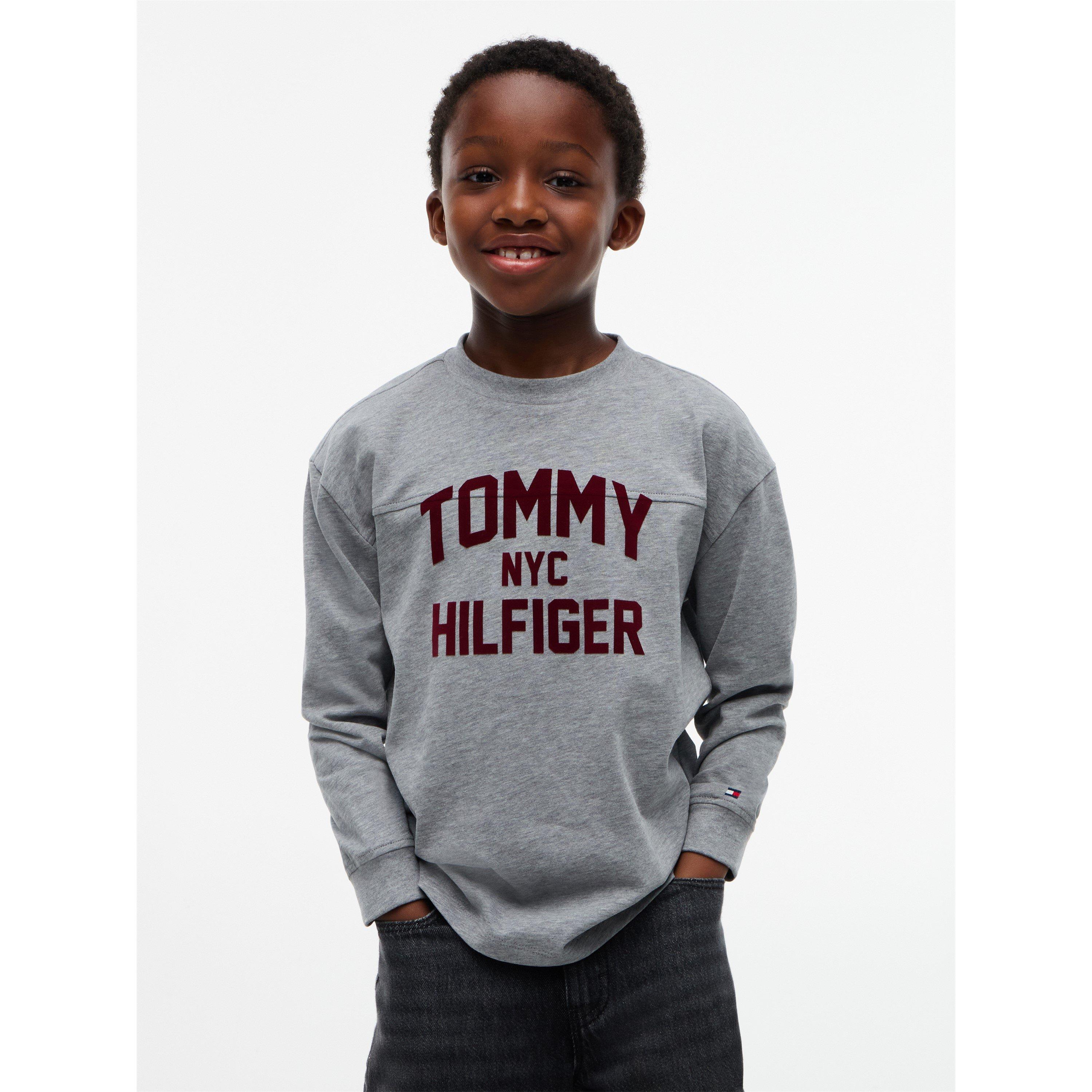 MedGrey Heather - Tommy Hilfiger - Kids' Varsity Long-Sleeve T-Shirt - 2