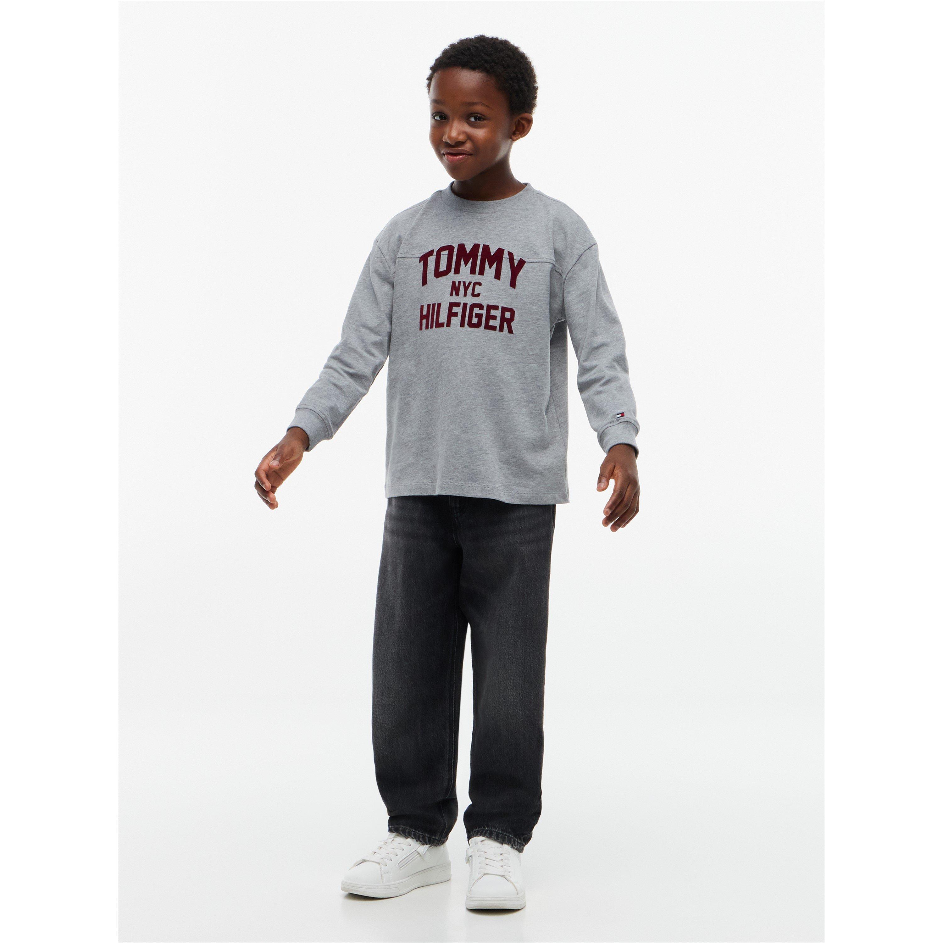 MedGrey Heather - Tommy Hilfiger - Kids' Varsity Long-Sleeve T-Shirt - 3