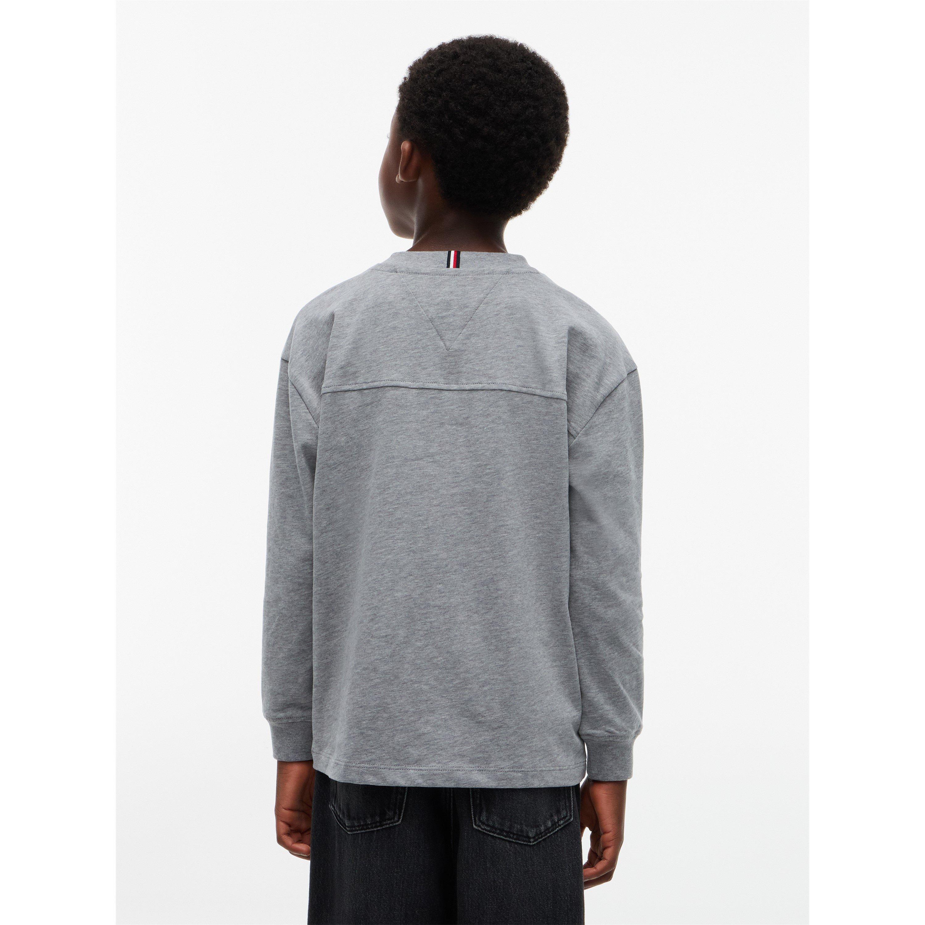 MedGrey Heather - Tommy Hilfiger - Kids' Varsity Long-Sleeve T-Shirt - 5